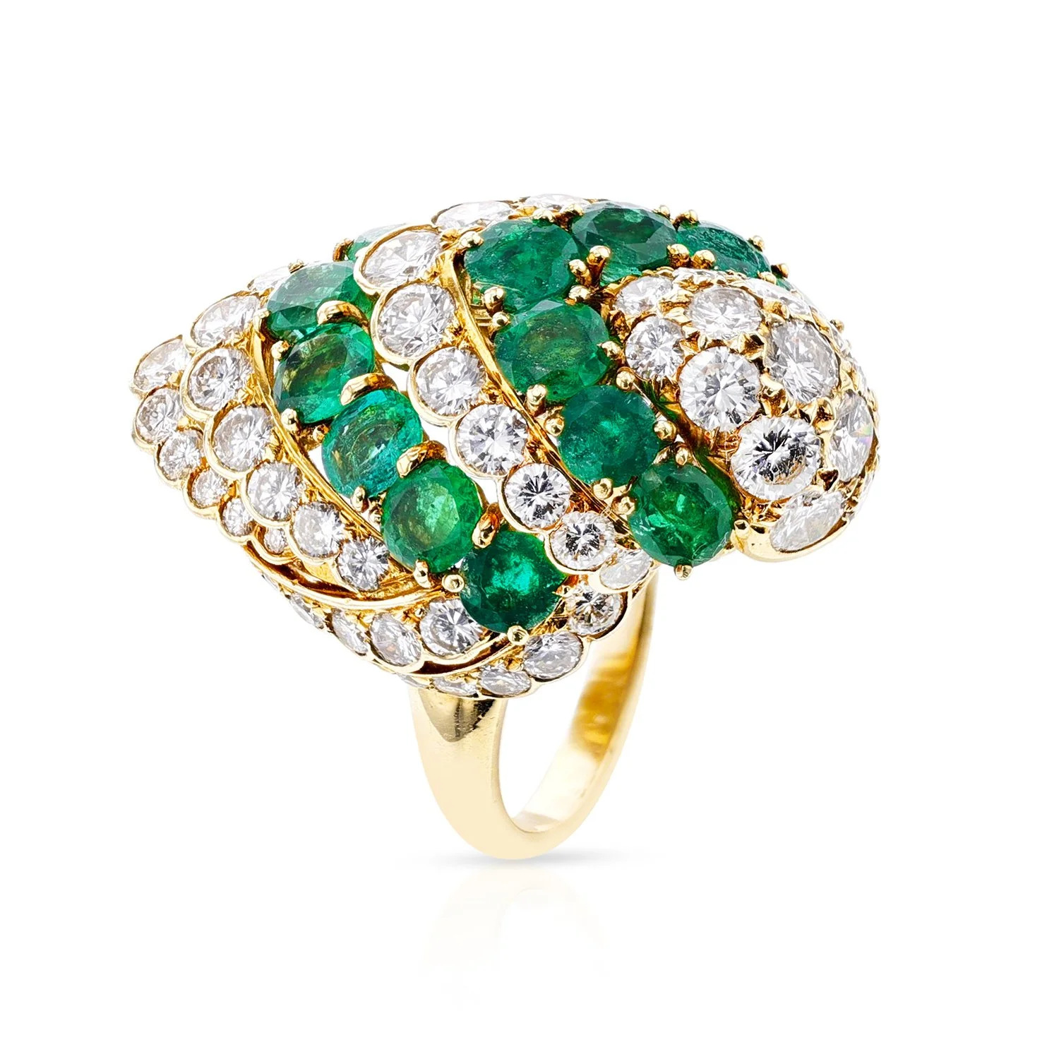 1254_ Bvlgari Emerald and Diamond Cocktail Ring-3.jpg