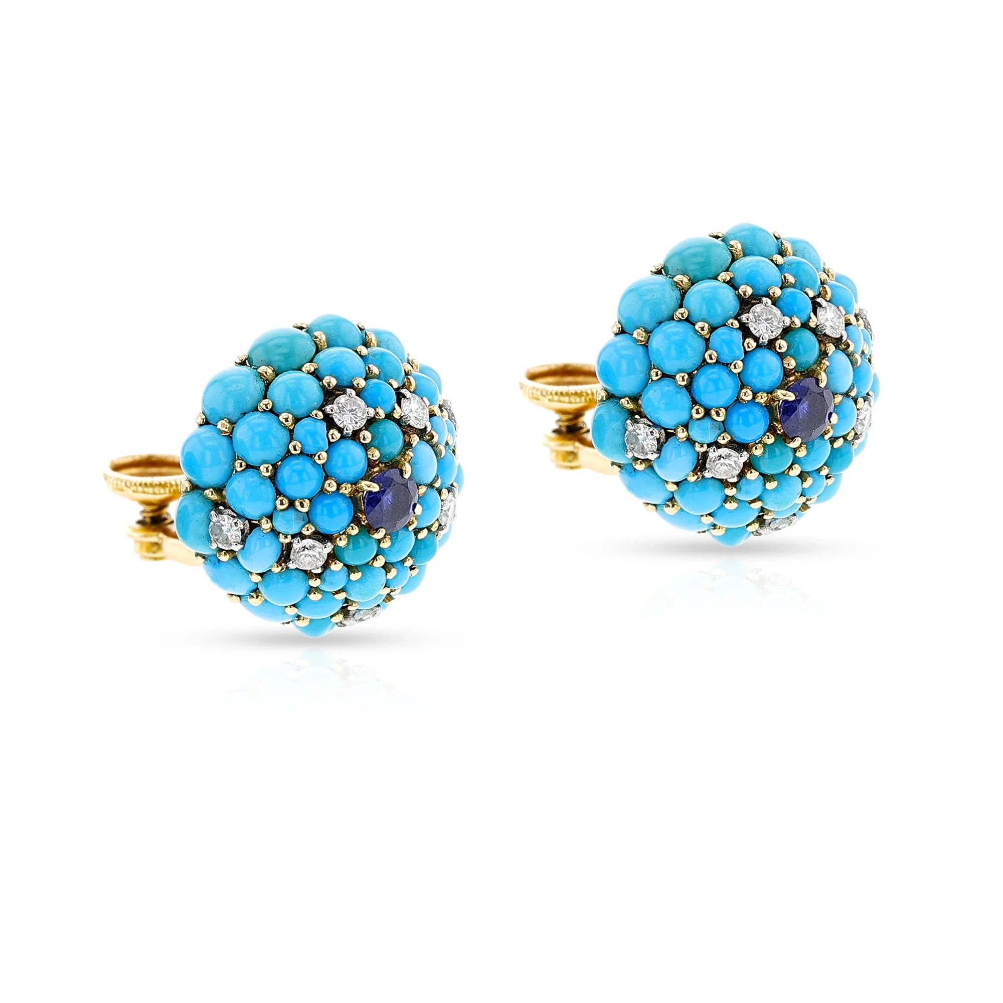 1250_ Round Turquoise and Sapphire Earrings (4).jpg