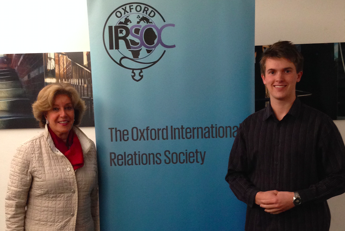 Ahlam Akram with President, Daniel Bayliss