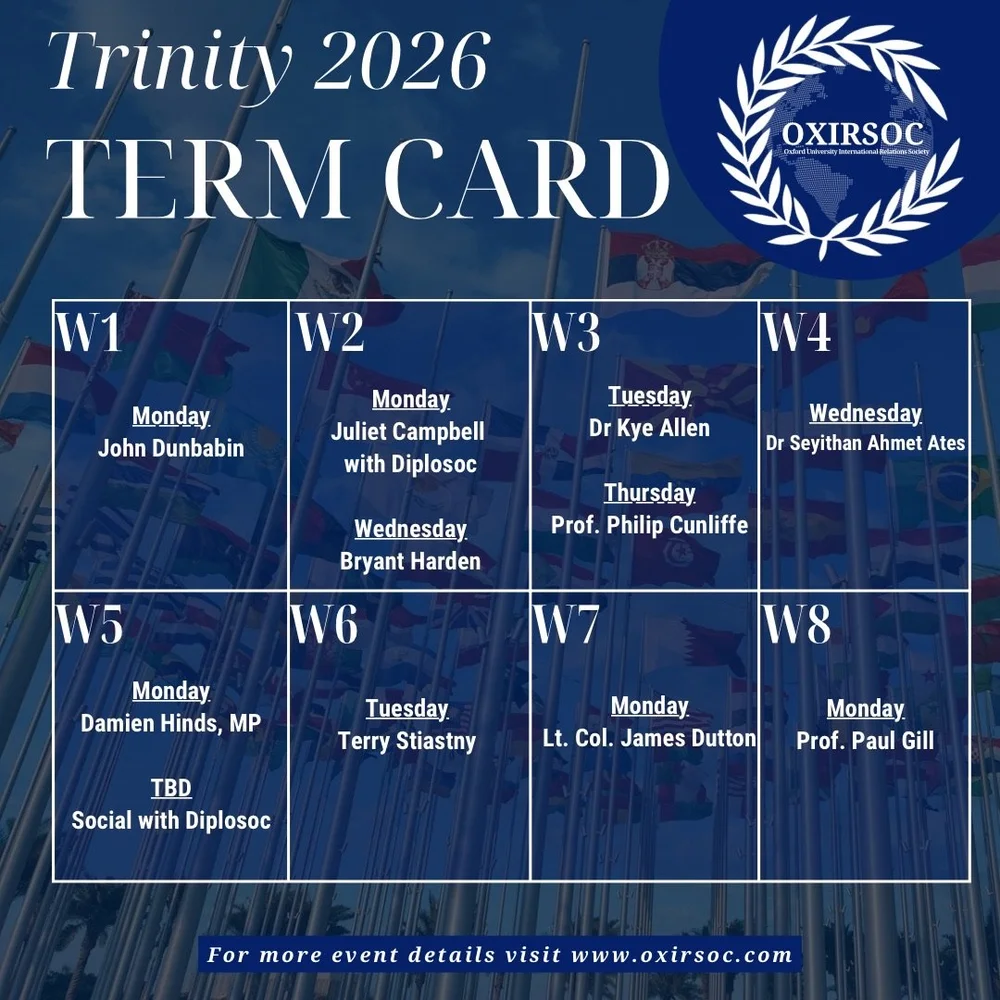 Term Card Trinity 2026 — Oxford IRSoc