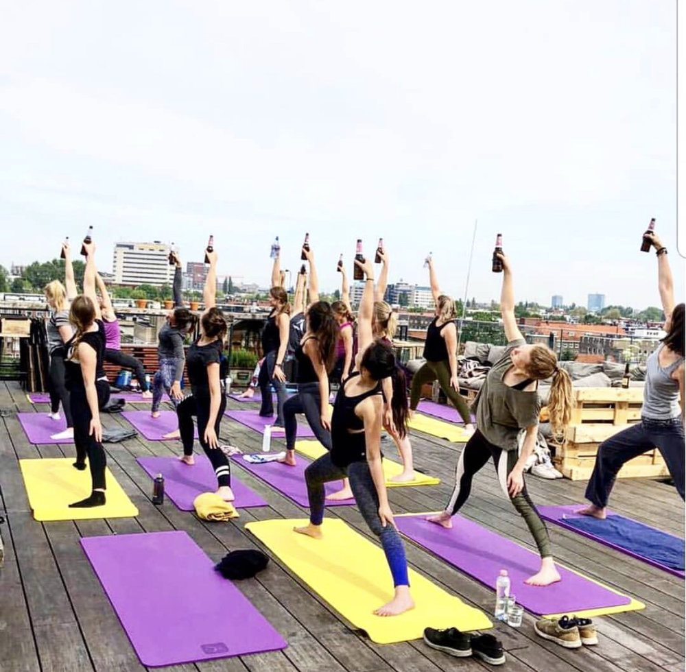 Beer Yoga at HOPP Amsterdam