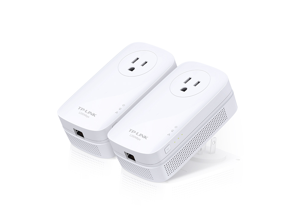 TP-Link AV1200 Gigabit Passthrough Powerline Starter Ki7