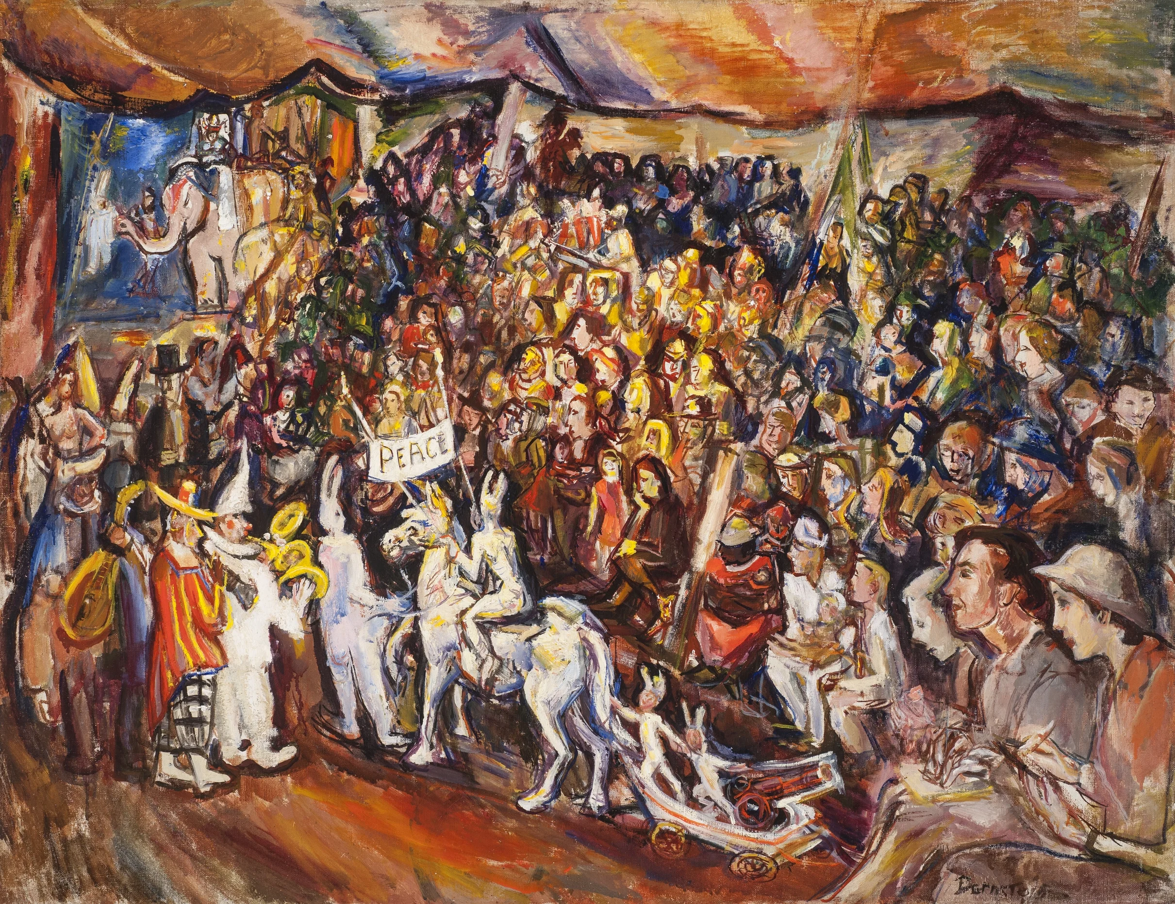 Madison Square Garden Circus , ca. 1936, Oil on canvas, 28x35½ inches Reproduced: Levin, Theresa Bernstein, A Century in Art , p. 185