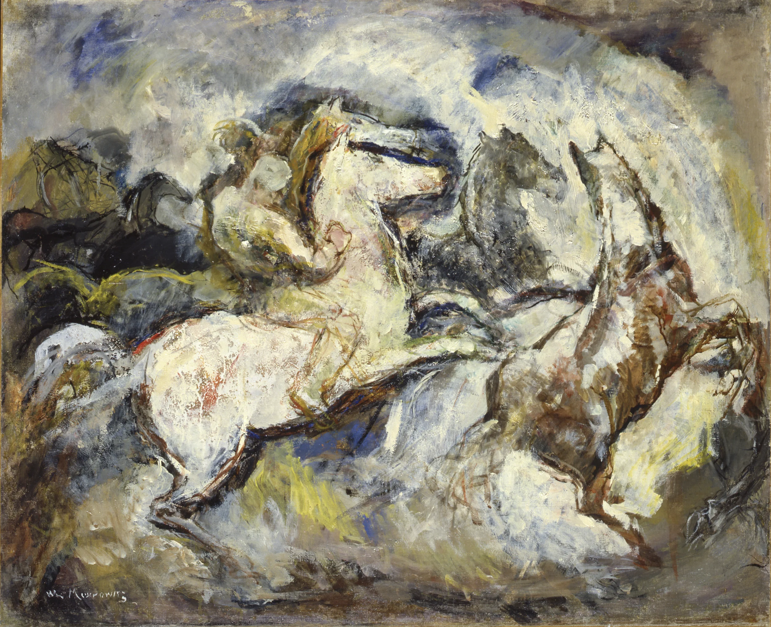 Blue Riders , 1928, Oil on canvas, 36x44 inches