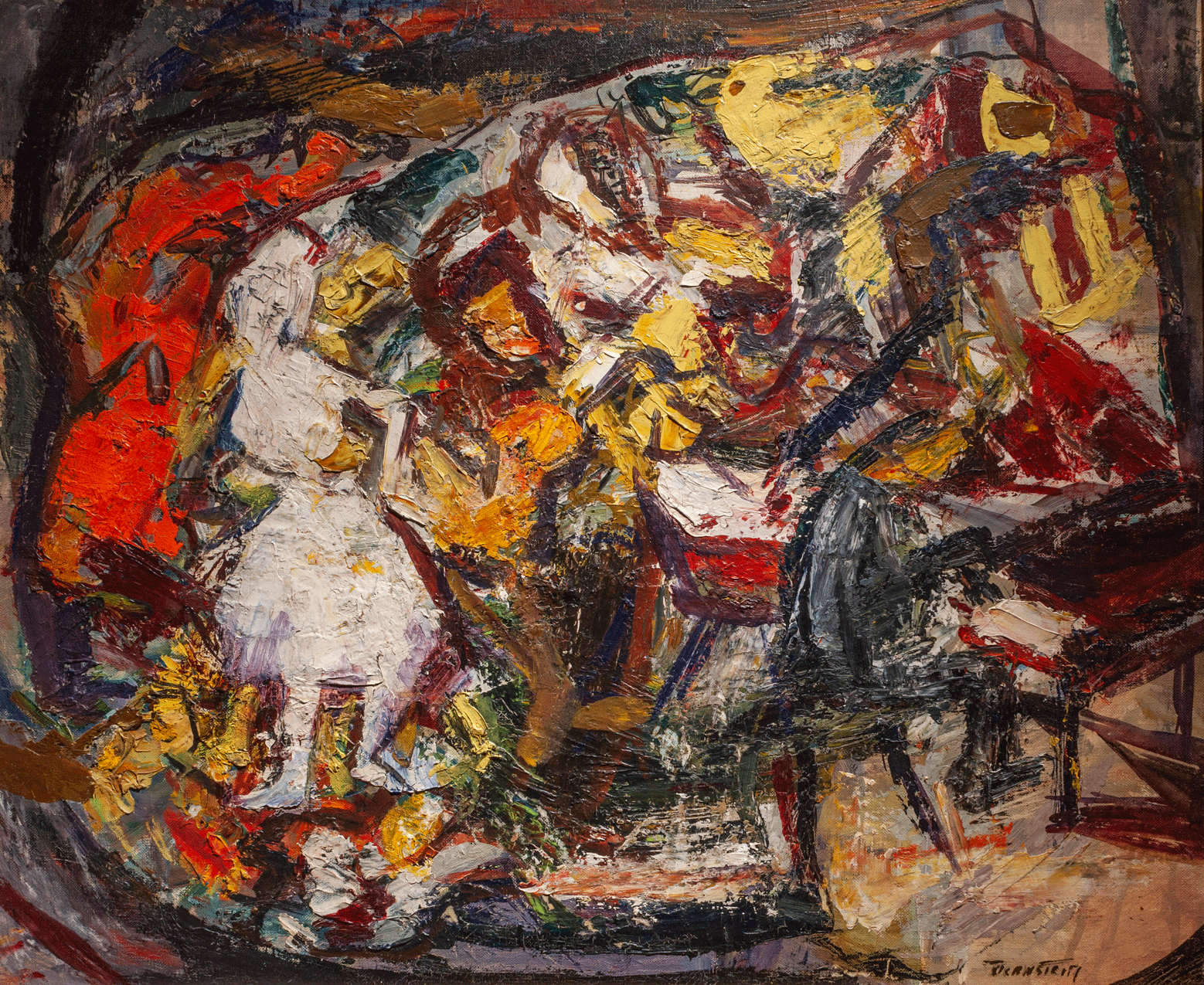 Swing , 1930’s, Oil on board, 20x25 inches