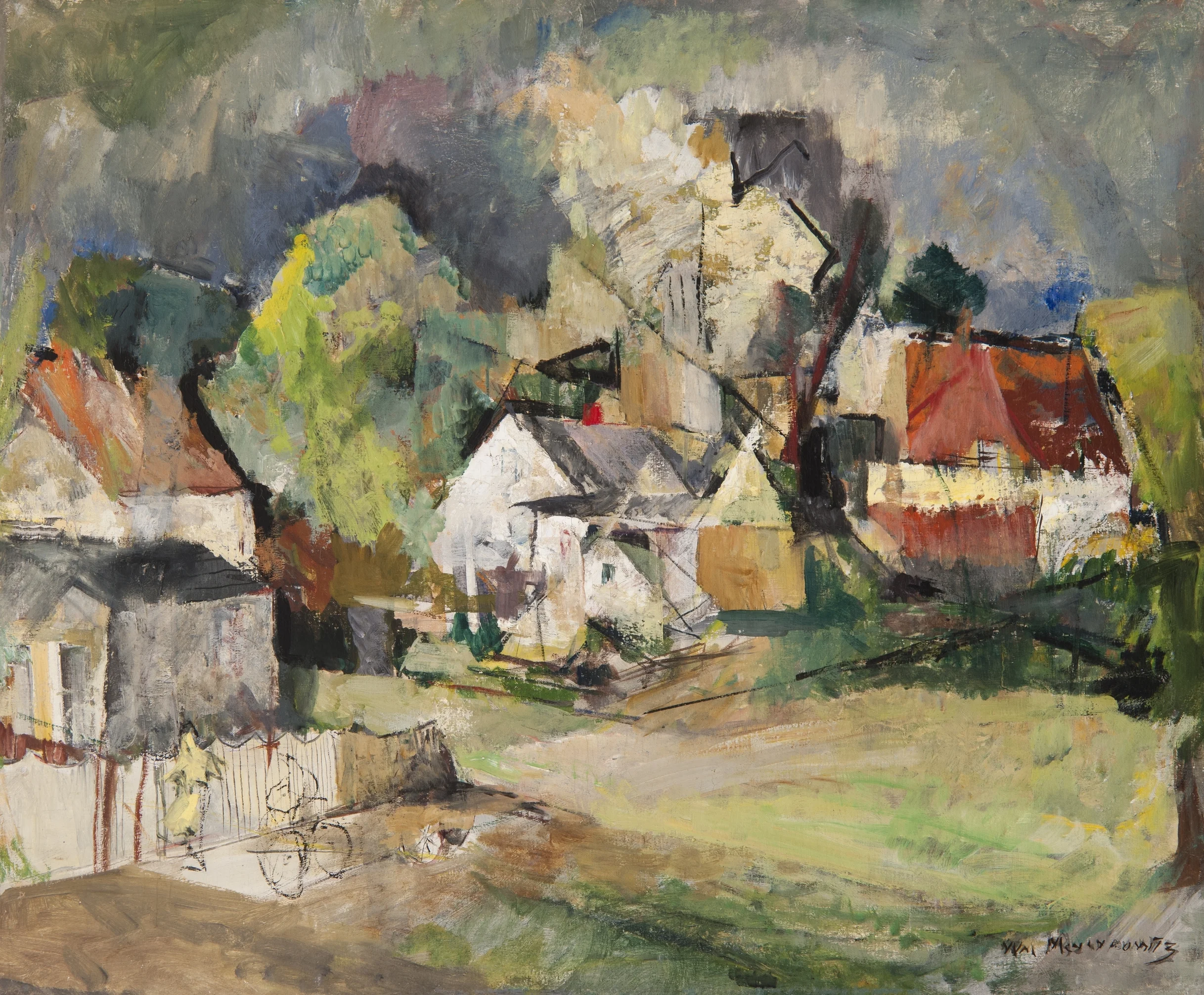 Mt. Pleasant Avenue, Gloucester, 1928, Oil on canvas, 25x30 inches