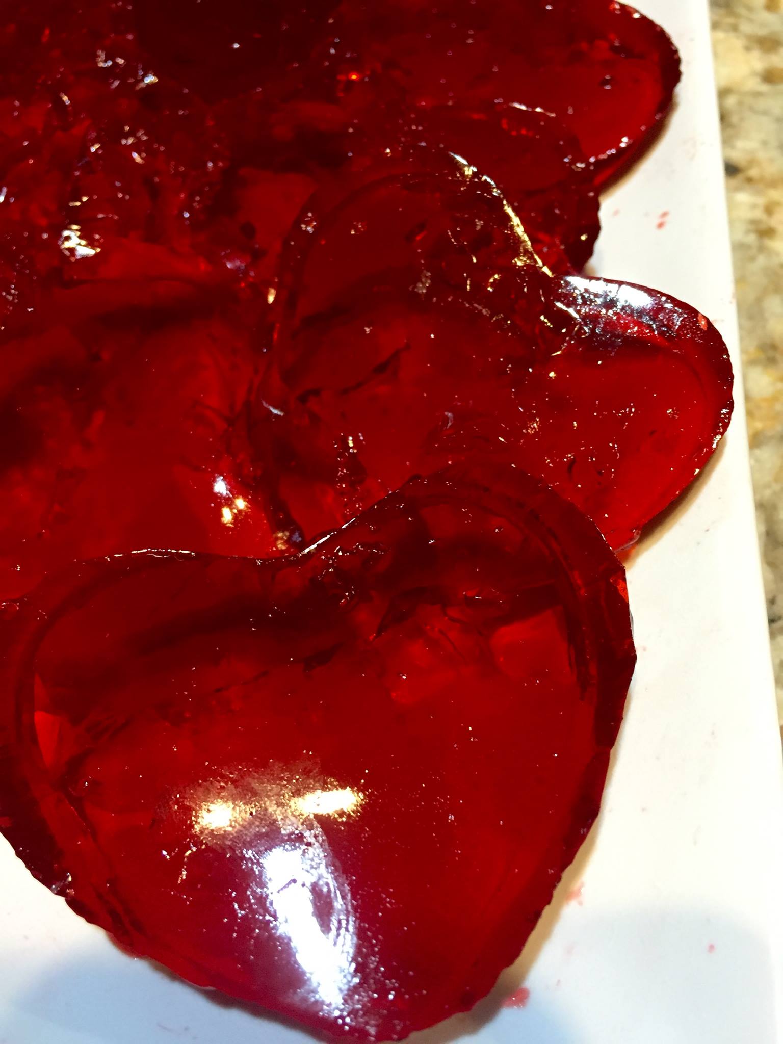 Use a heart shaped cookie cutter for Jello Jigglers!