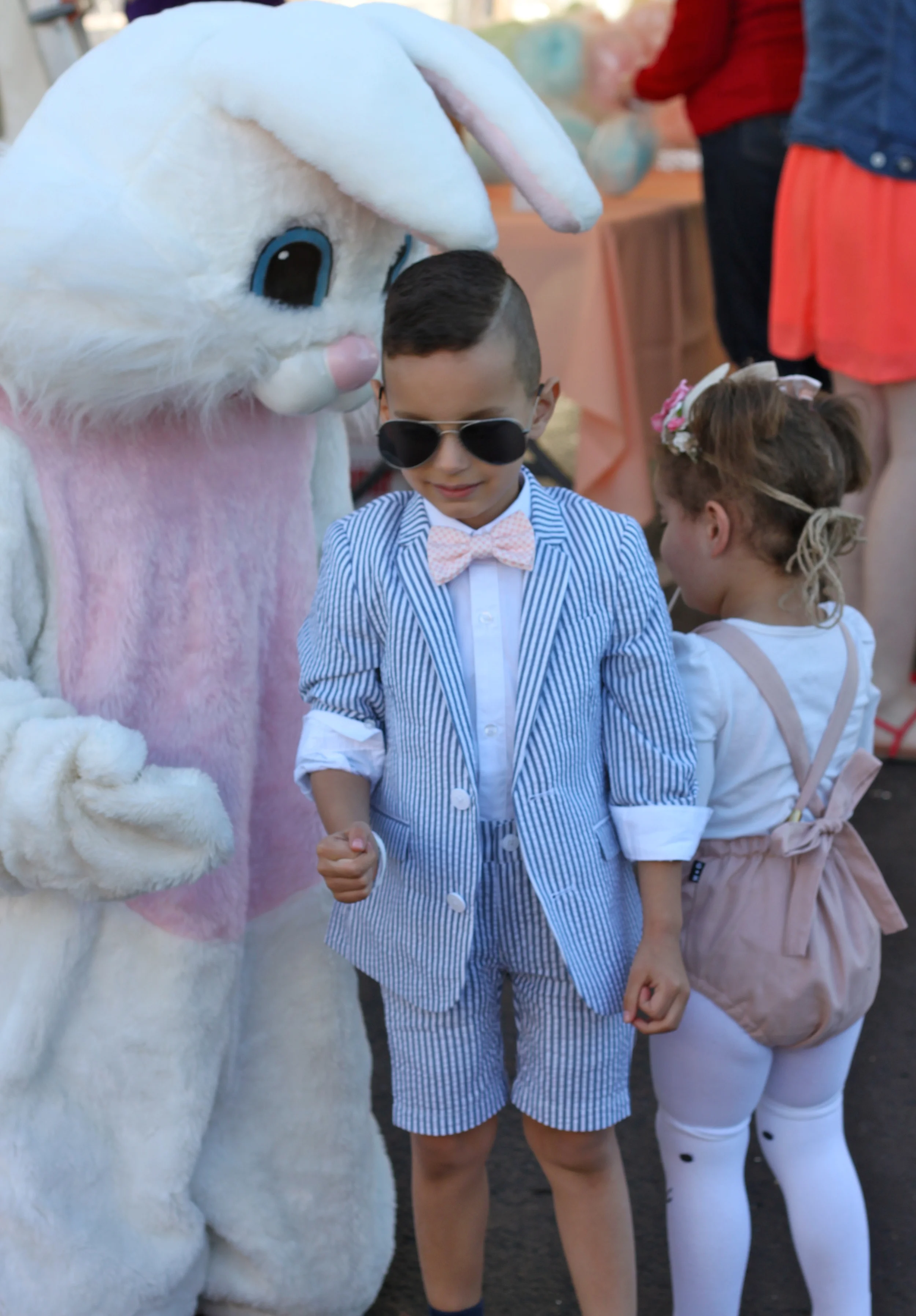 Pretty cheesy bunny, but kids love him right? 
