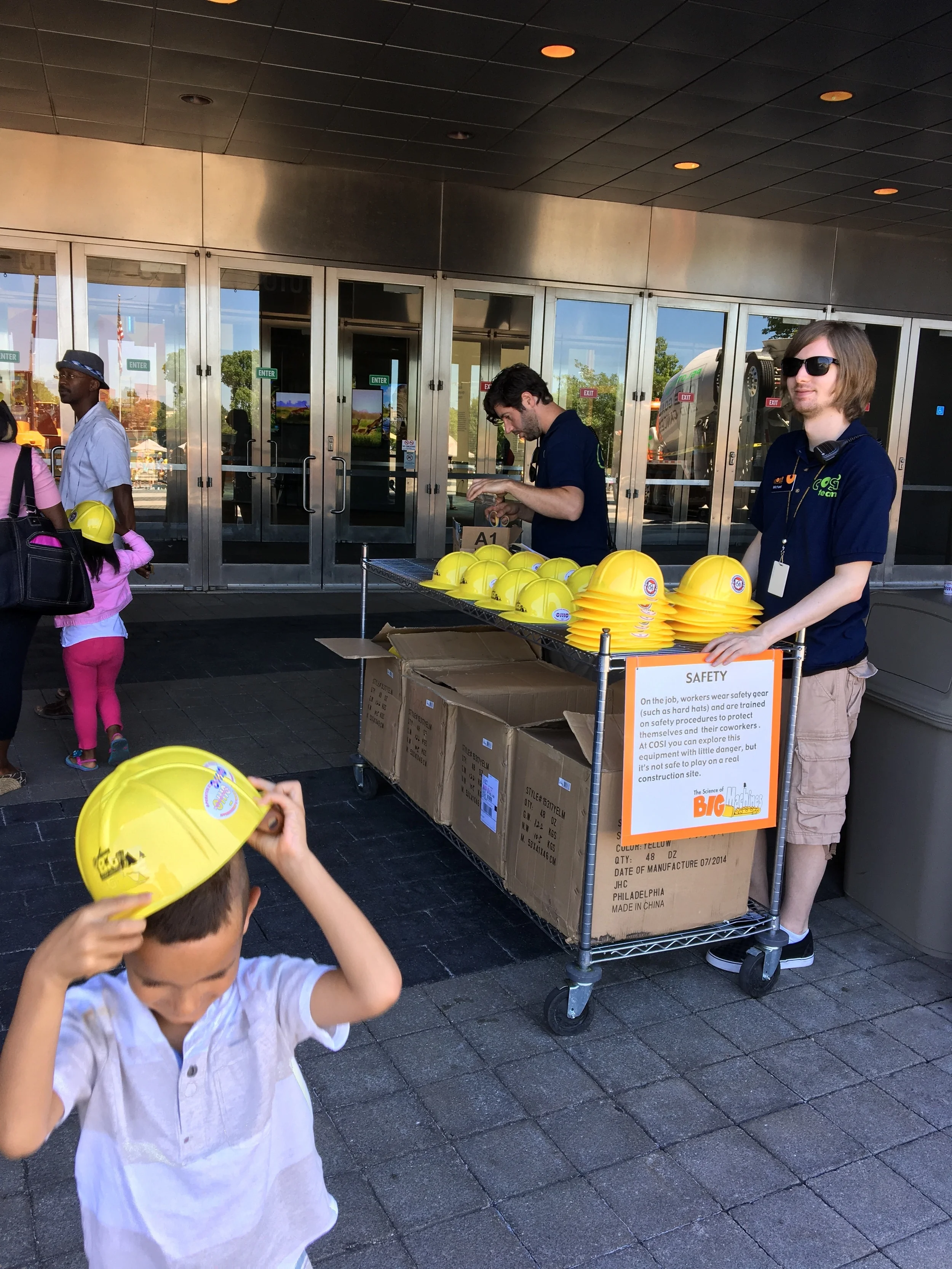 Make sure to snag your hard hat! Safety first!