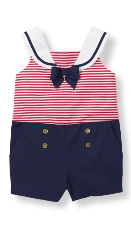This Janie and Jack romper would make the cutest little patriotic sailor! 