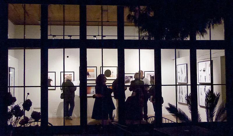 The images on the opposite wall from Barbara Kyne's At the Museum series were chosen for One Eye Shut at The Olive Hyde Art Gallery in Fremont, CA. 
