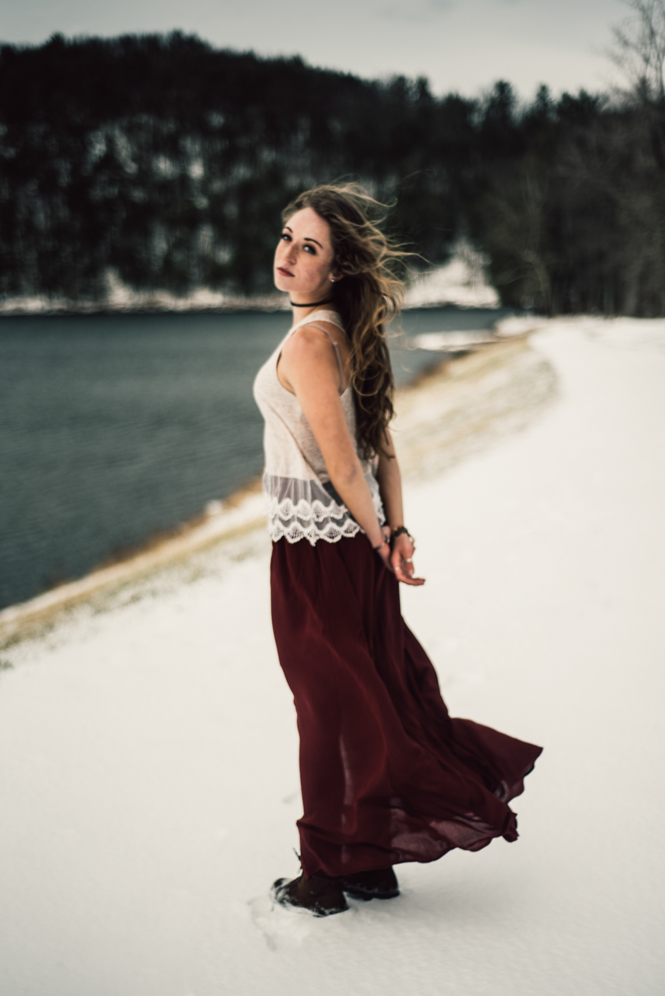 Moody Snowy Portrait Session at Lake Arrowhead in Luray Virginia_21.JPG