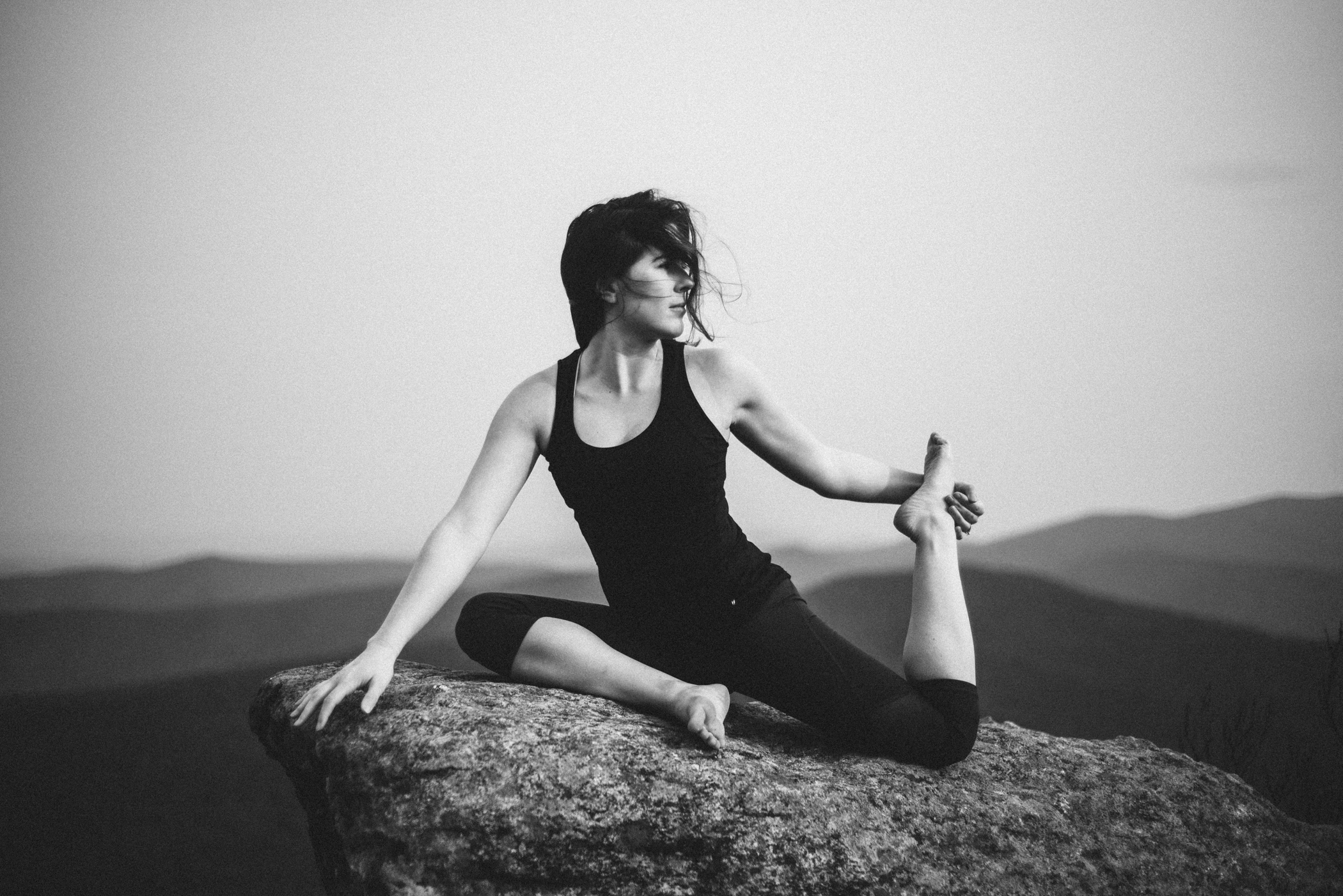 Ashley | Mountain Top Yoga Portraits | Shenandoah National Park 