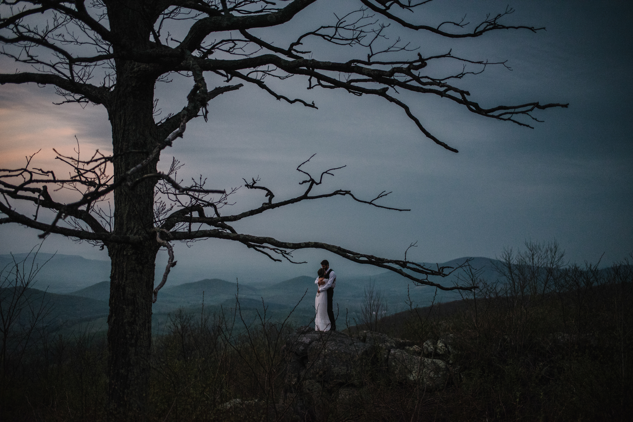 Lisa and Stuart - Post Wedding Couple Portraits - White Sails Creative - Blue Ridge Mountains - Sunrise Shenandoah National Park_21.JPG