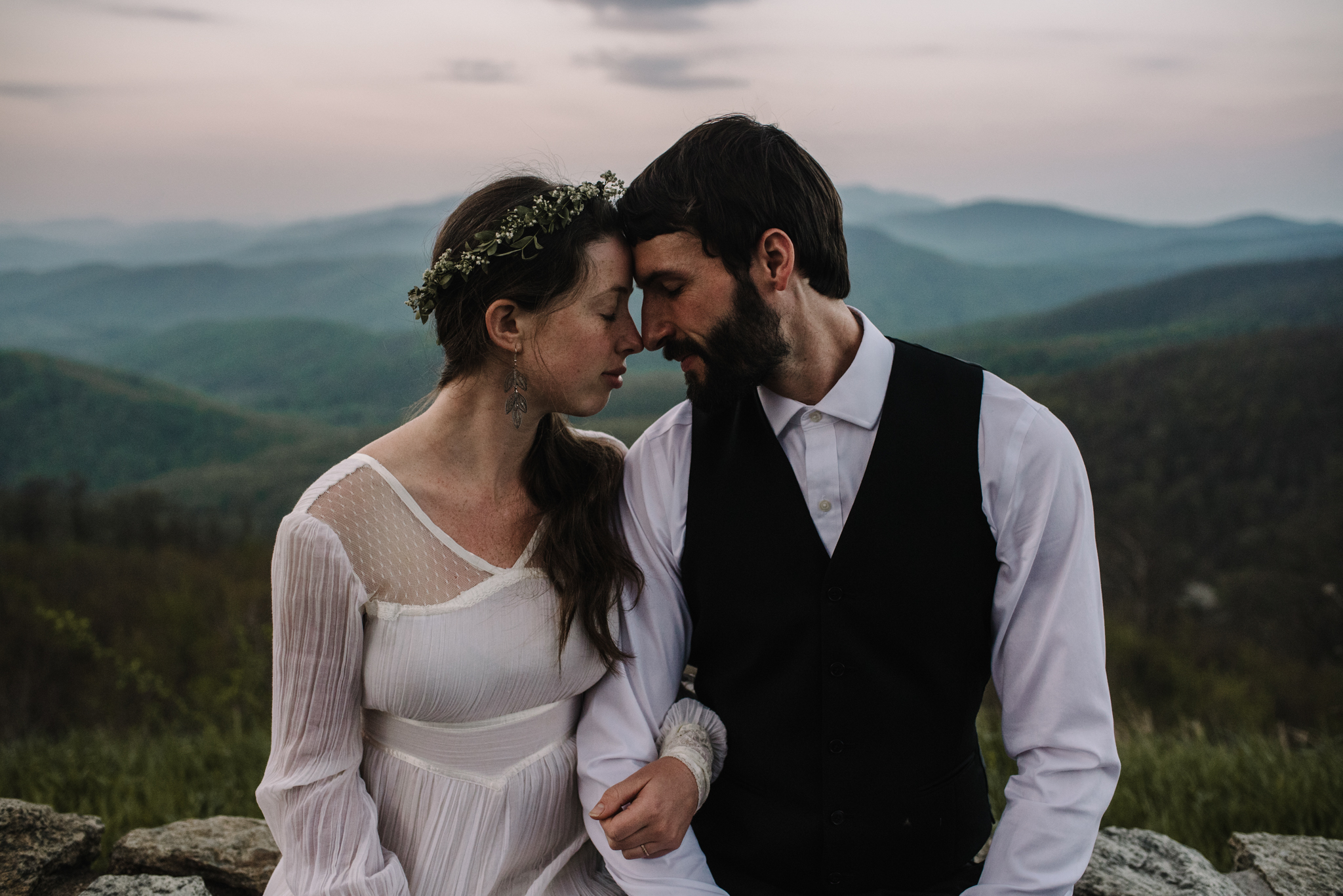 Lisa and Stuart - Post Wedding Couple Portraits - White Sails Creative - Blue Ridge Mountains - Sunrise Shenandoah National Park_29.JPG