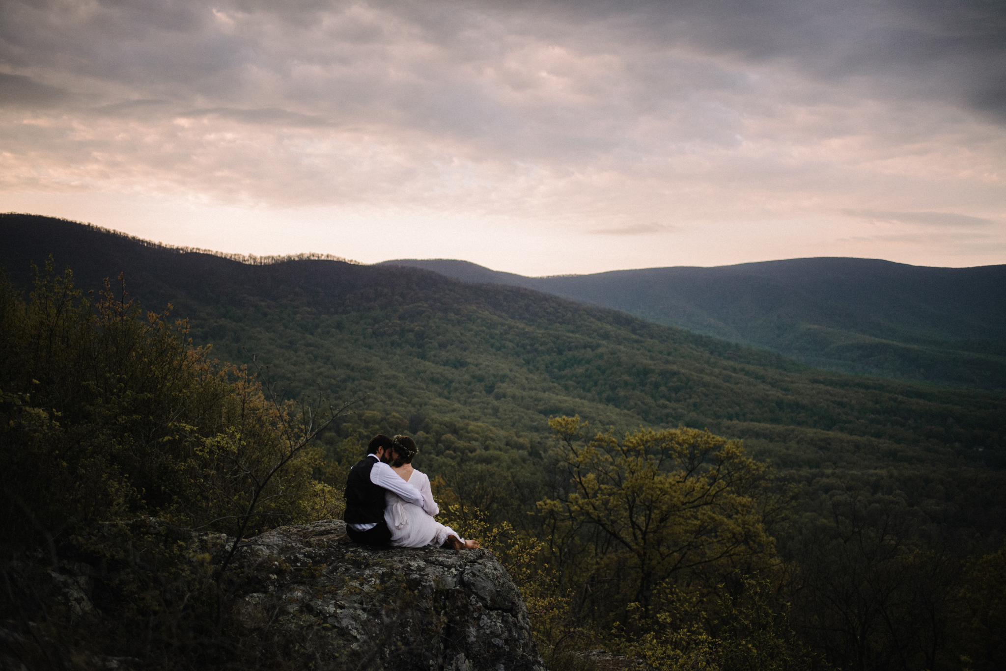 Lisa and Stuart - Post Wedding Couple Portraits - White Sails Creative - Blue Ridge Mountains - Sunrise Shenandoah National Park_34.JPG