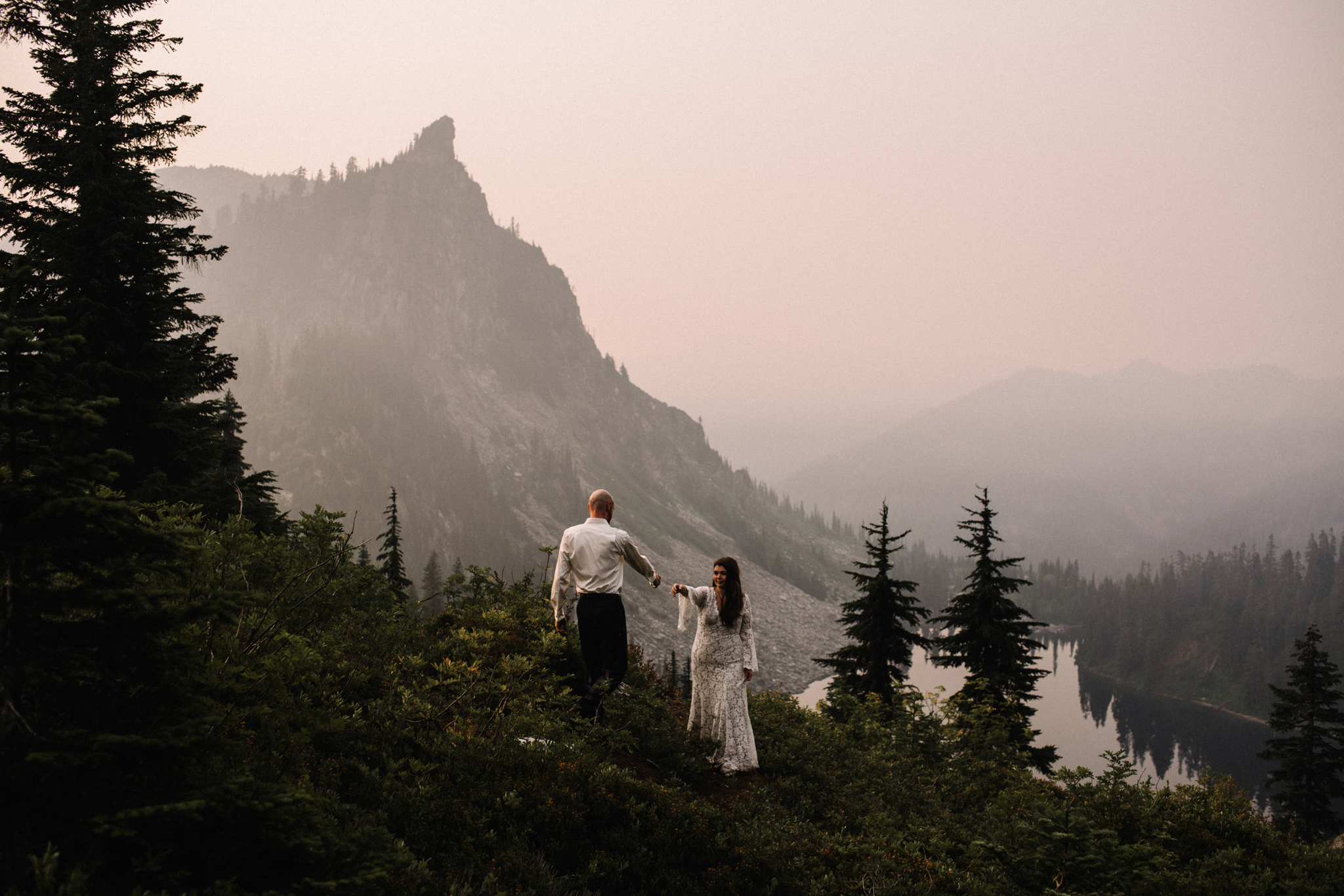 Megan and Andrew Lake Valhalla Washington PNW Adventure Elopement White Sails Creative Sunrise Hike_109.JPG