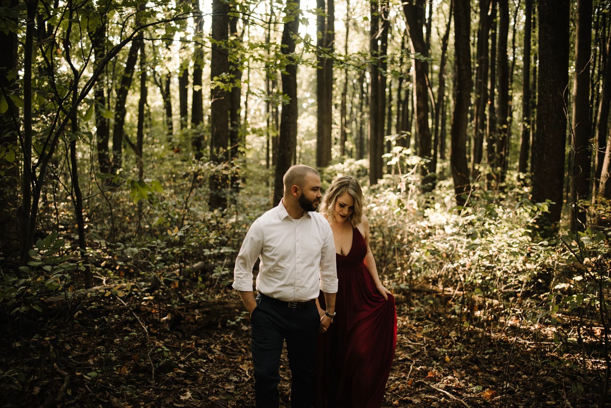 Allie & Greg | Shenandoah National Park | Blue Ridge Mountain and Forest Engagement Session