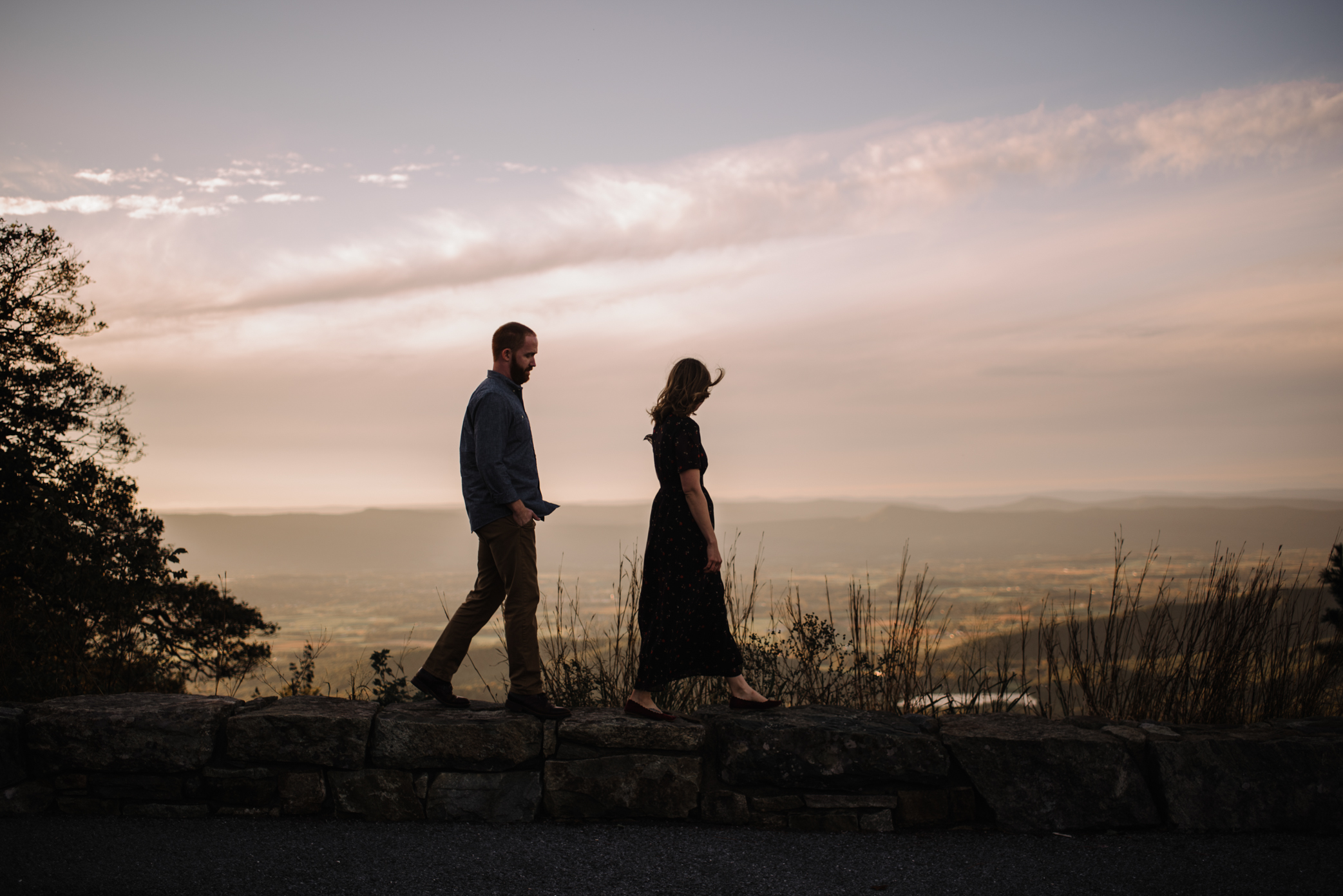 Molly and Zach Engagement Session - Fall Autumn Sunset Couple Adventure Session - Shenandoah National Park - Blue Ridge Parkway Skyline Drive - White Sails Creative_30.JPG