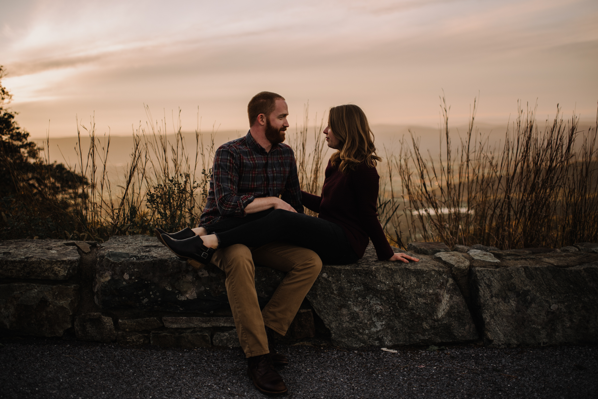 Molly and Zach Engagement Session - Fall Autumn Sunset Couple Adventure Session - Shenandoah National Park - Blue Ridge Parkway Skyline Drive - White Sails Creative_36.JPG