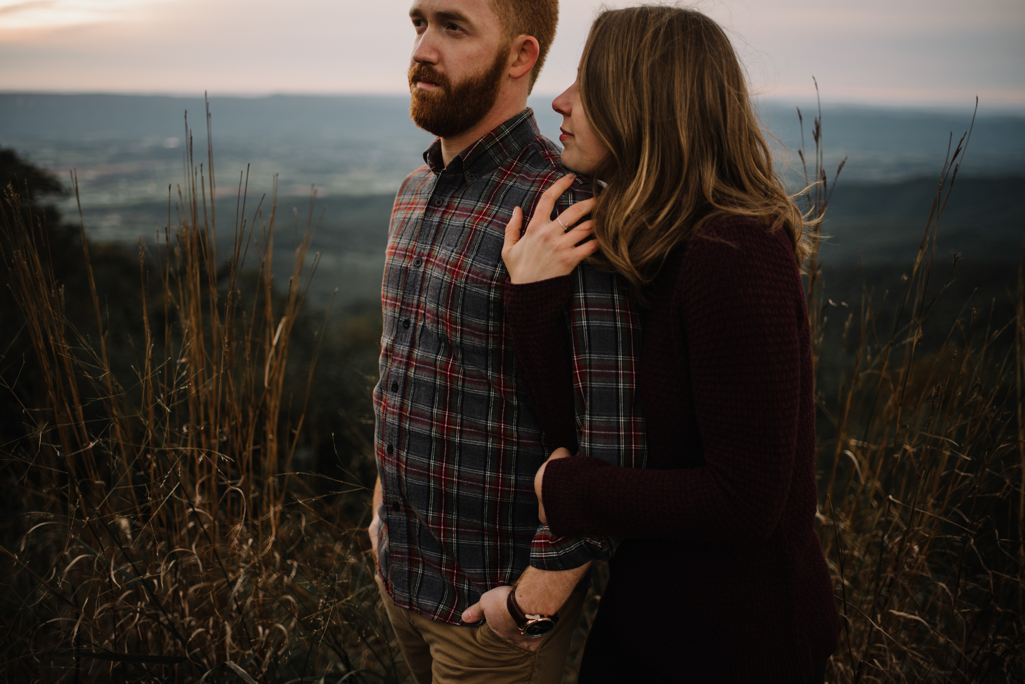 Molly and Zach Engagement Session - Fall Autumn Sunset Couple Adventure Session - Shenandoah National Park - Blue Ridge Parkway Skyline Drive - White Sails Creative_40.JPG