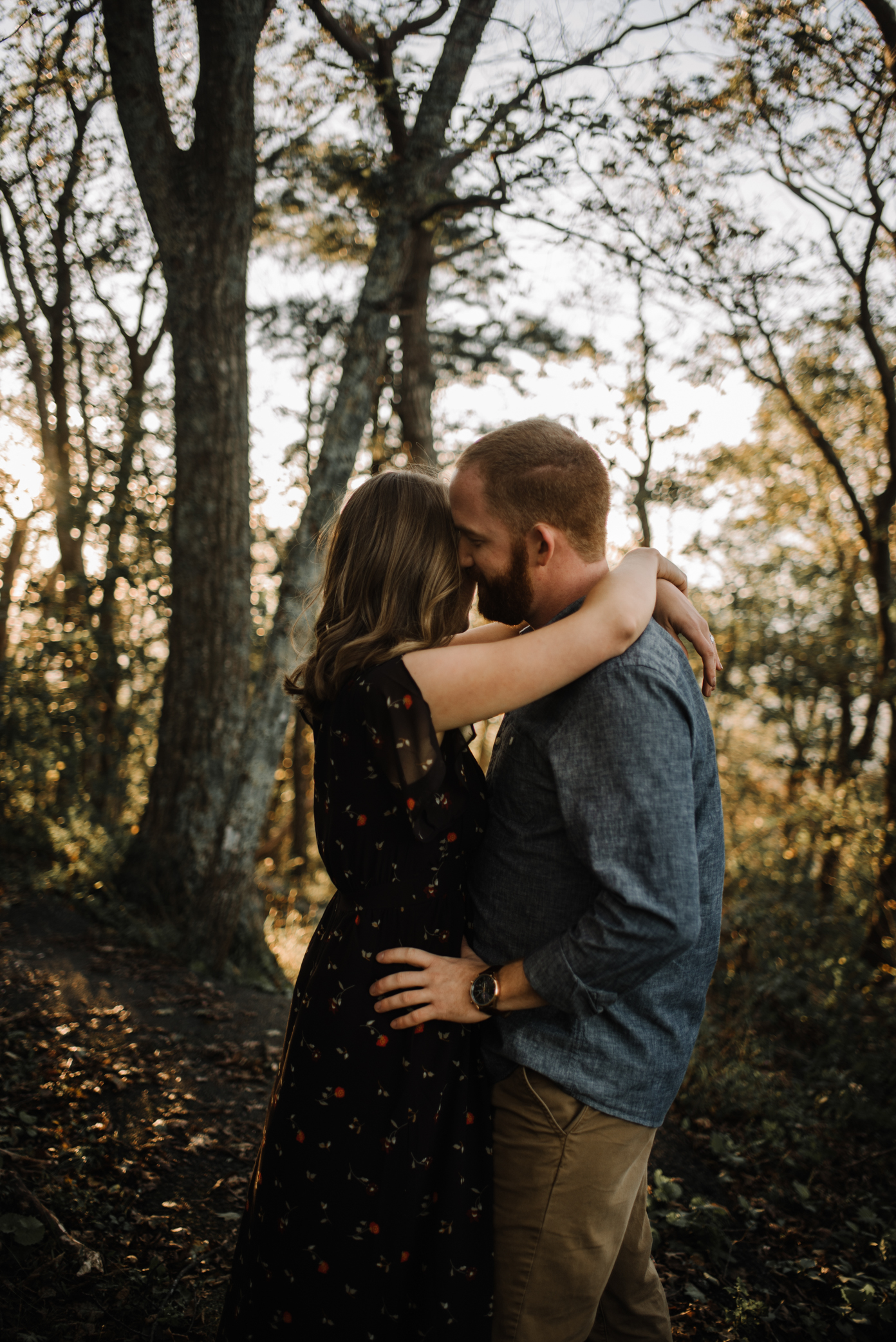 Molly and Zach Engagement Session - Fall Autumn Sunset Couple Adventure Session - Shenandoah National Park - Blue Ridge Parkway Skyline Drive - White Sails Creative_24.JPG