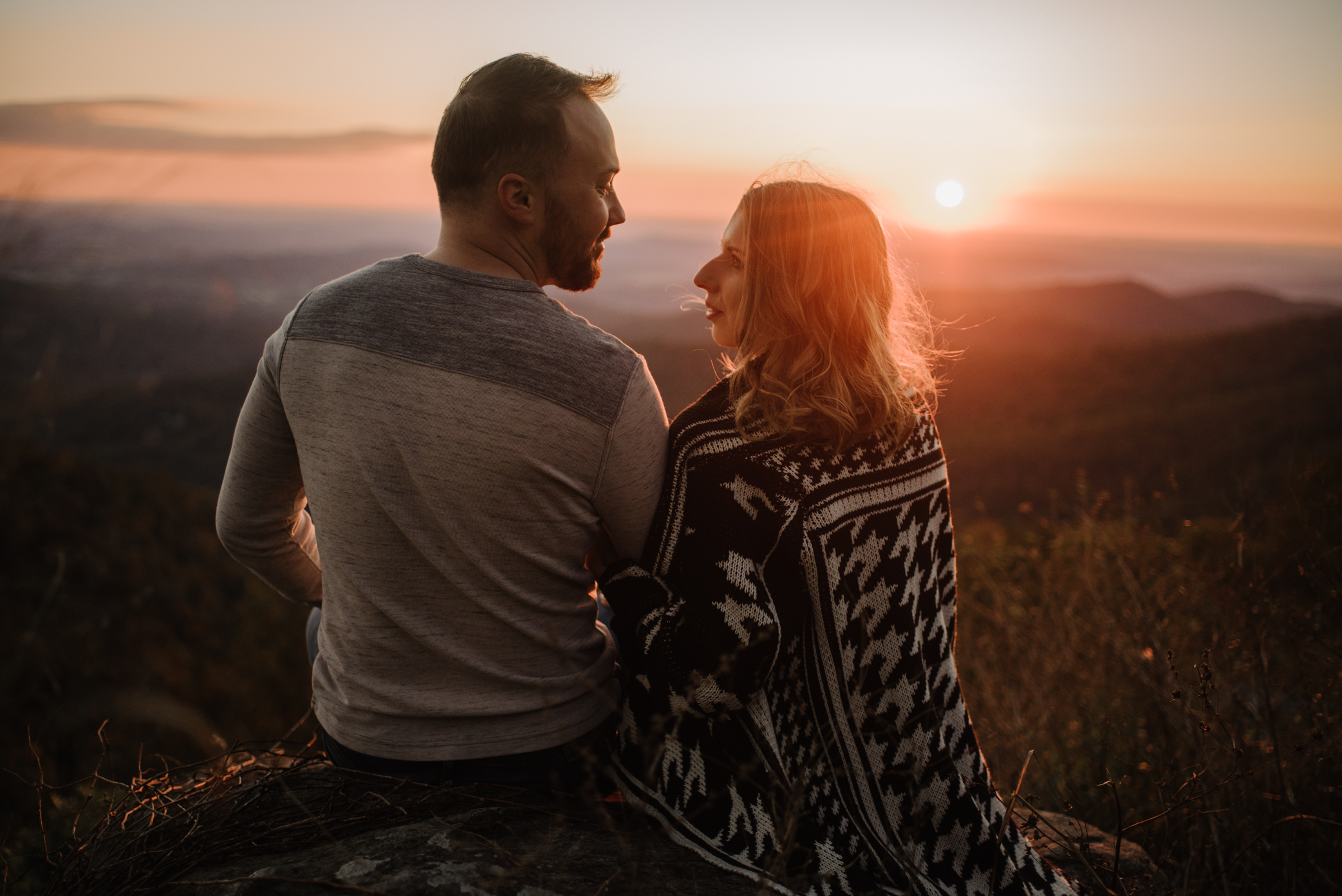 Macy and Mark - Shenandoah National Park - Fall Autumn Sunrise Couple Adventure Session - White Sails Creative - Mini Session_11.JPG