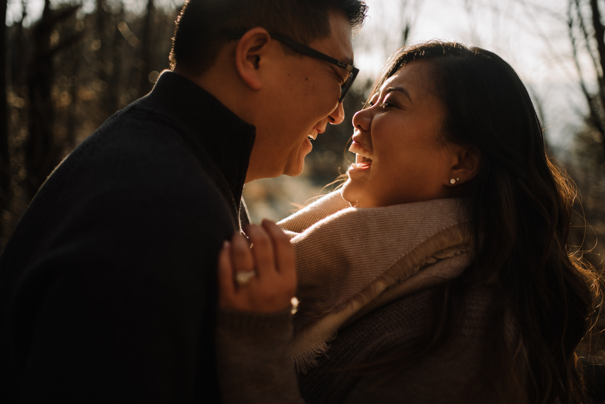 Joshua and Kristina - Shenandoah National Park - Skyline Drive - Winter Engagement Session Photographer - White Sails Creative_8.JPG