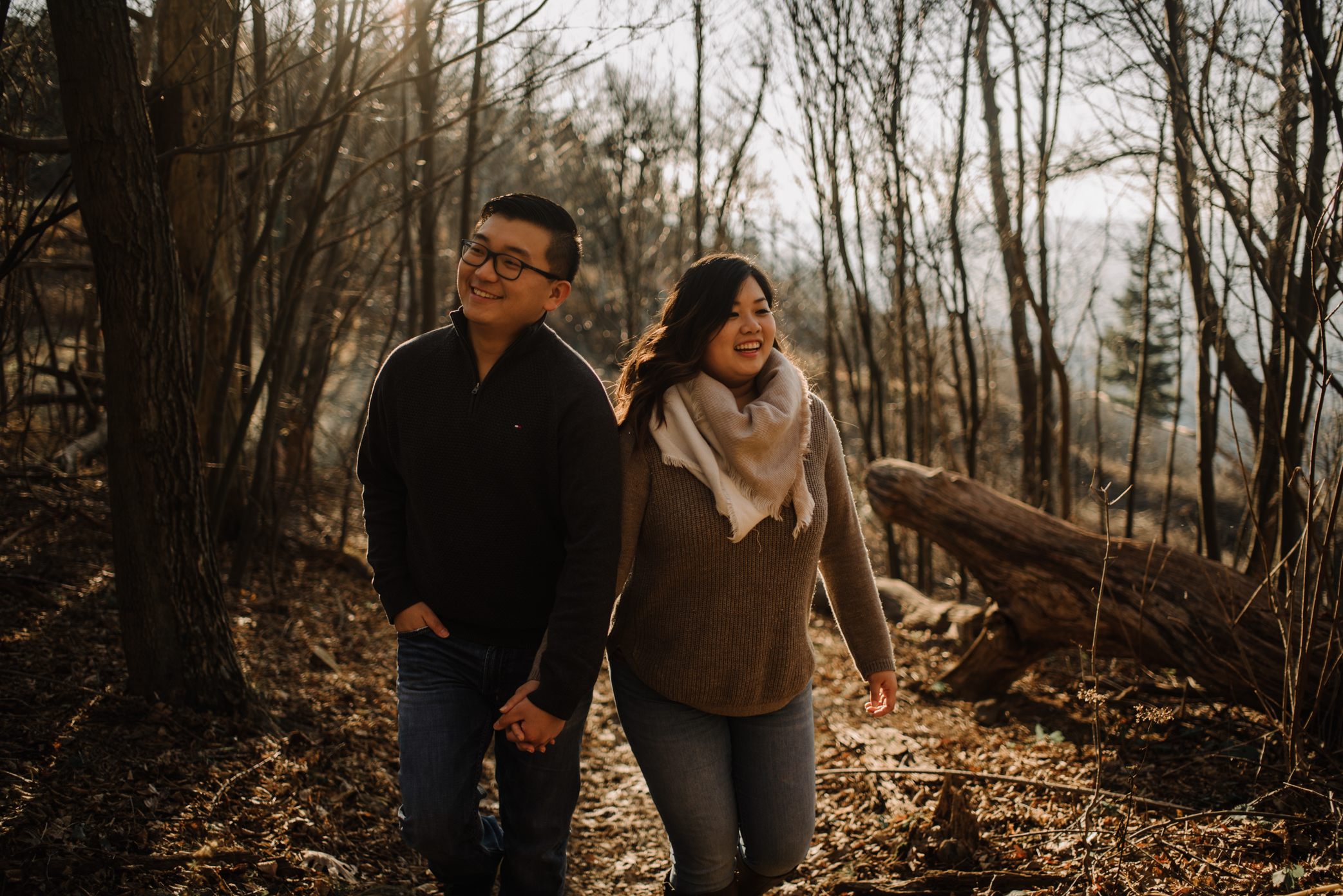 Joshua and Kristina - Shenandoah National Park - Skyline Drive - Winter Engagement Session Photographer - White Sails Creative_11.JPG