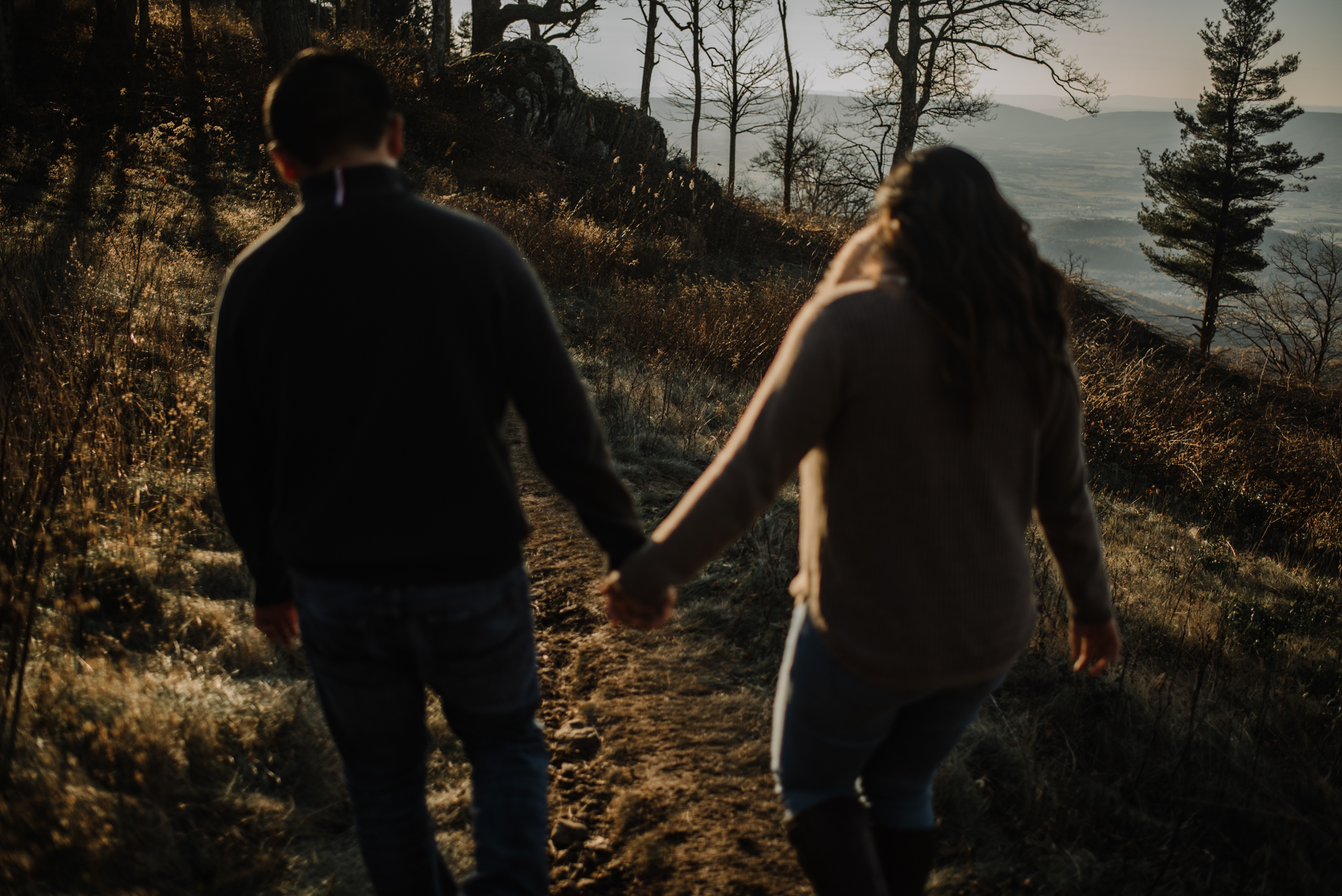 Joshua and Kristina - Shenandoah National Park - Skyline Drive - Winter Engagement Session Photographer - White Sails Creative_17.JPG