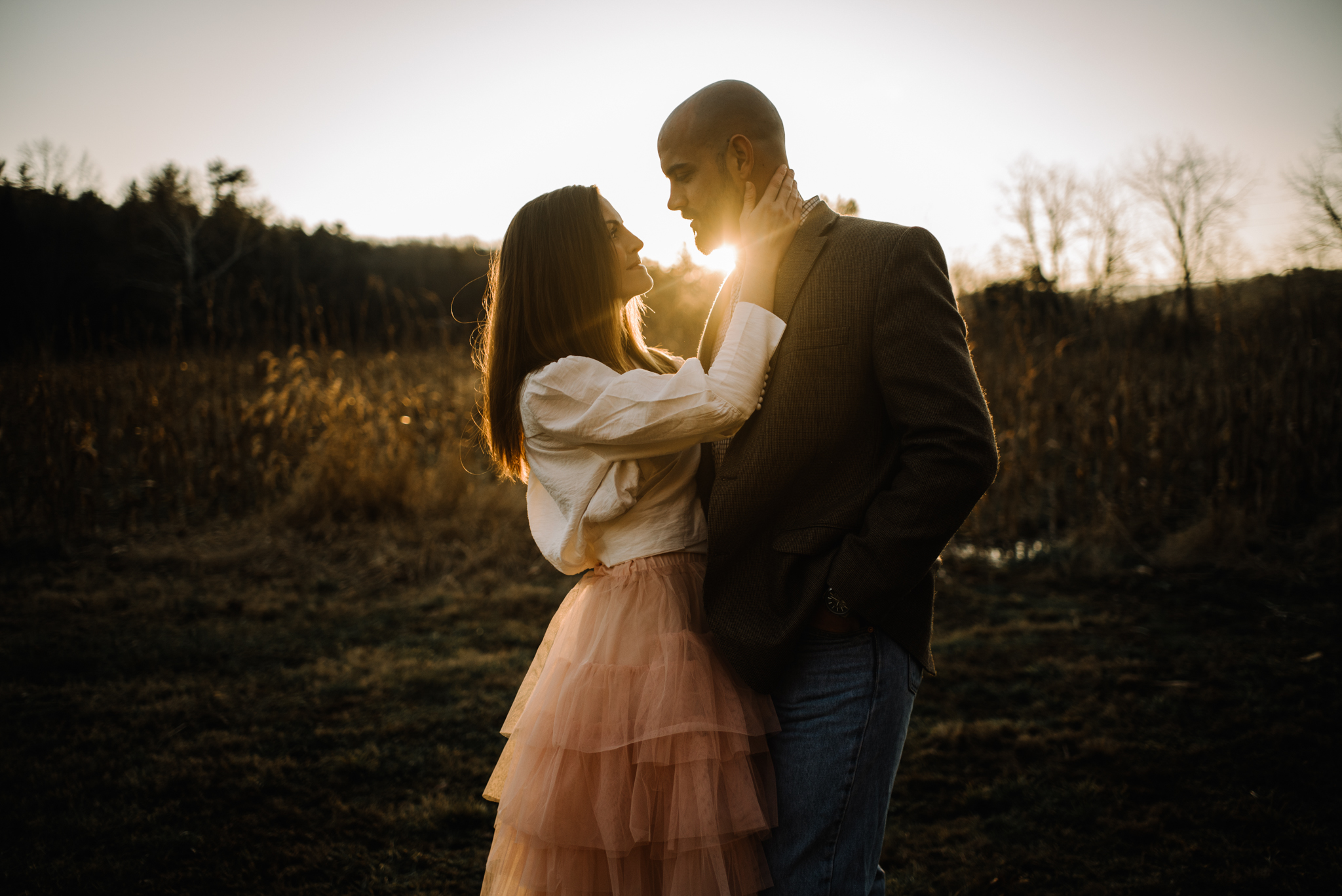Emily and Hoyle - Shenandoah Valley Engagement Session - Winter Sunset - Downtown Old Movie Theater - Back yard Virginia Farm Wedding_16.JPG