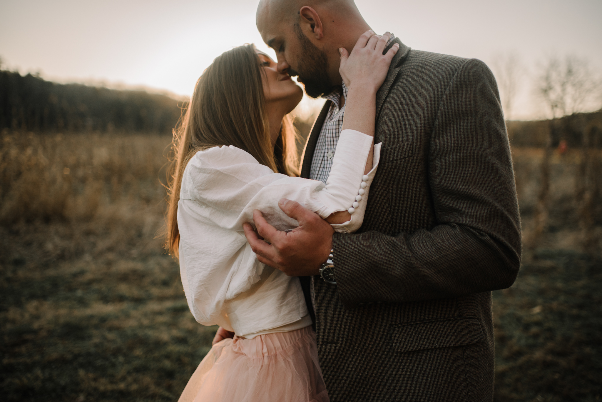 Emily and Hoyle - Shenandoah Valley Engagement Session - Winter Sunset - Downtown Old Movie Theater - Back yard Virginia Farm Wedding_17.JPG