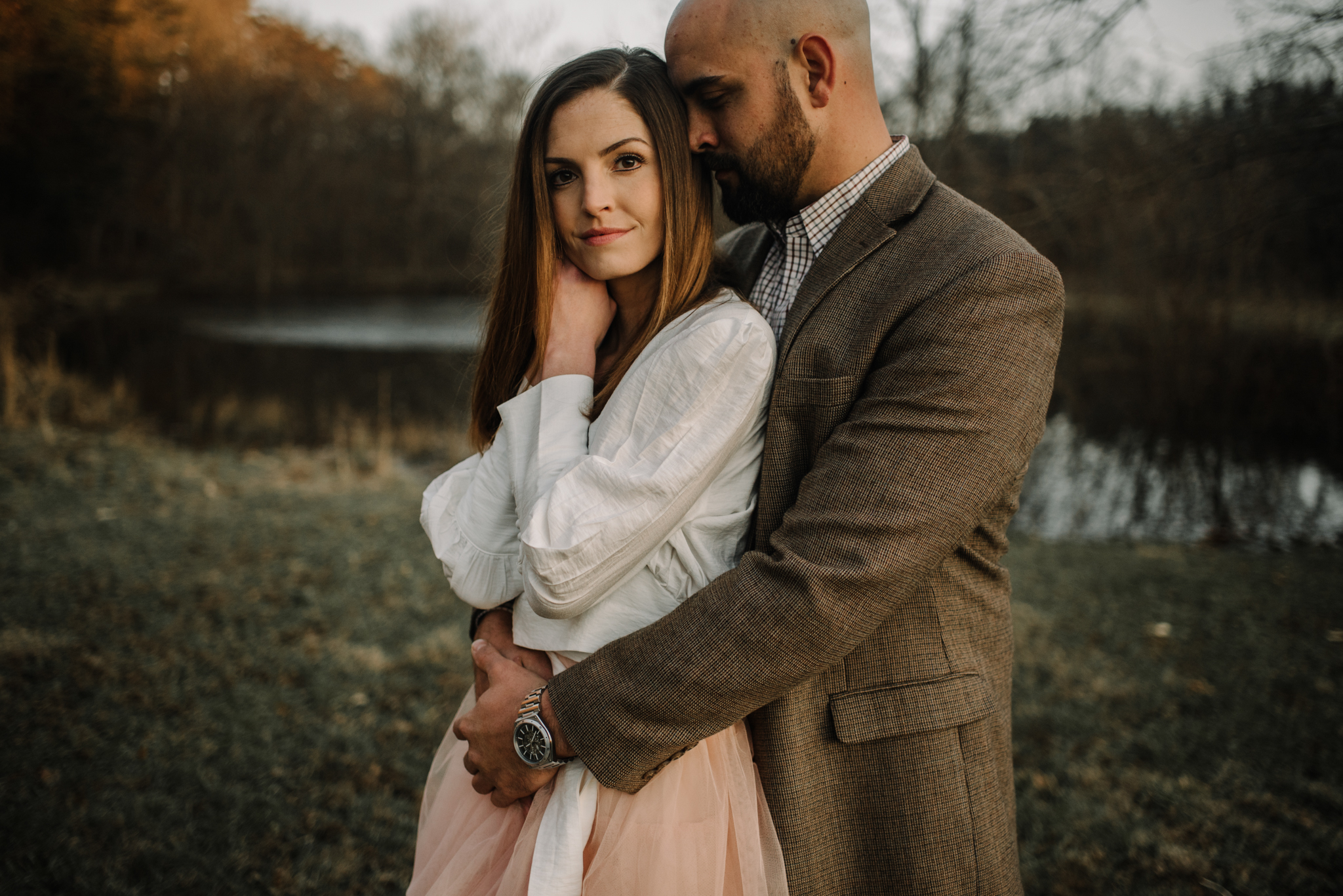 Emily and Hoyle - Shenandoah Valley Engagement Session - Winter Sunset - Downtown Old Movie Theater - Back yard Virginia Farm Wedding_31.JPG