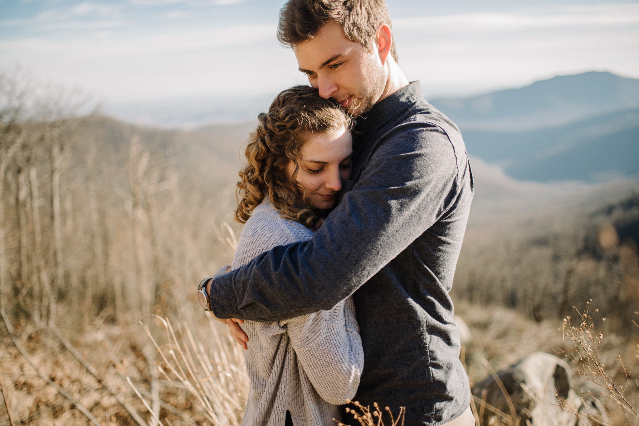 Alli and Mitchell - Shenandoah National Park Adventure Winter Engagement Session on Skyline Drive - White Sails Creative Elopement Photography_21.JPG
