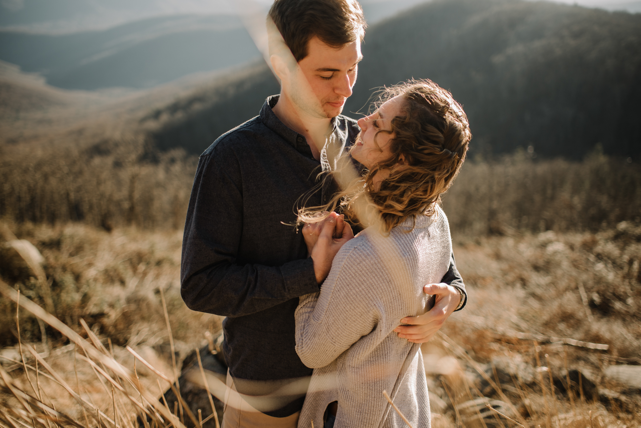 Alli and Mitchell - Shenandoah National Park Adventure Winter Engagement Session on Skyline Drive - White Sails Creative Elopement Photography_24.JPG