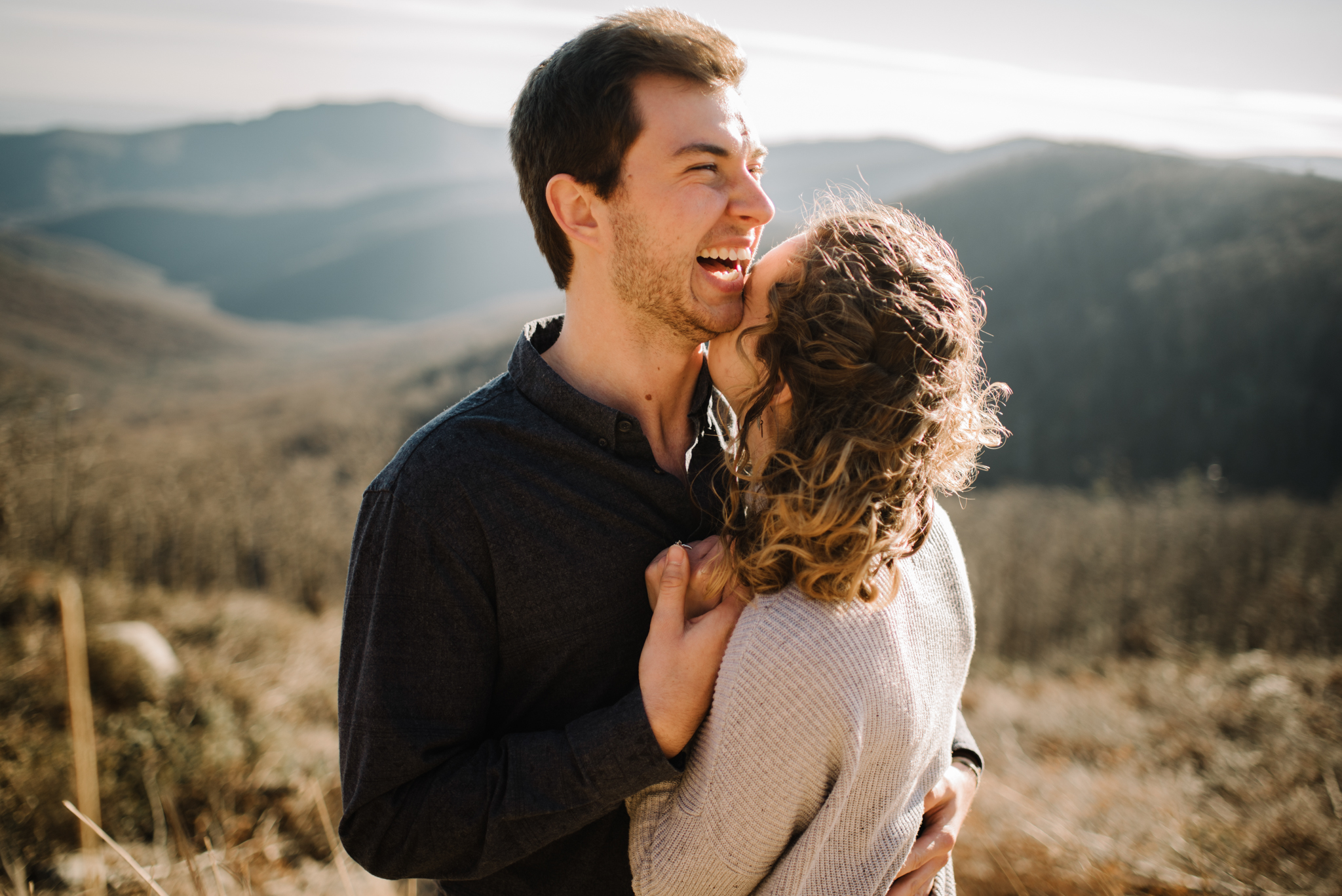 Alli and Mitchell - Shenandoah National Park Adventure Winter Engagement Session on Skyline Drive - White Sails Creative Elopement Photography_26.JPG