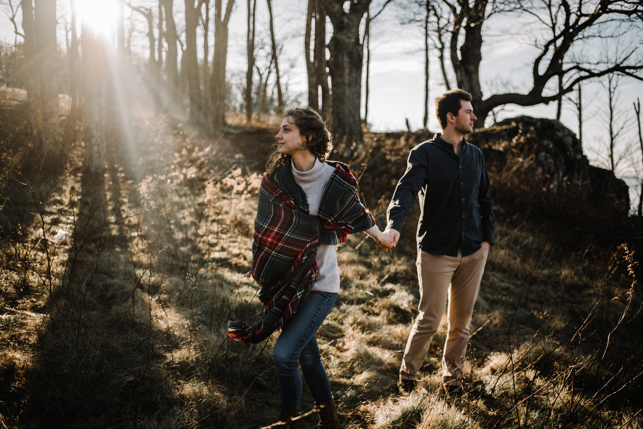 Alli and Mitchell - Shenandoah National Park Adventure Winter Engagement Session on Skyline Drive - White Sails Creative Elopement Photography_30.JPG