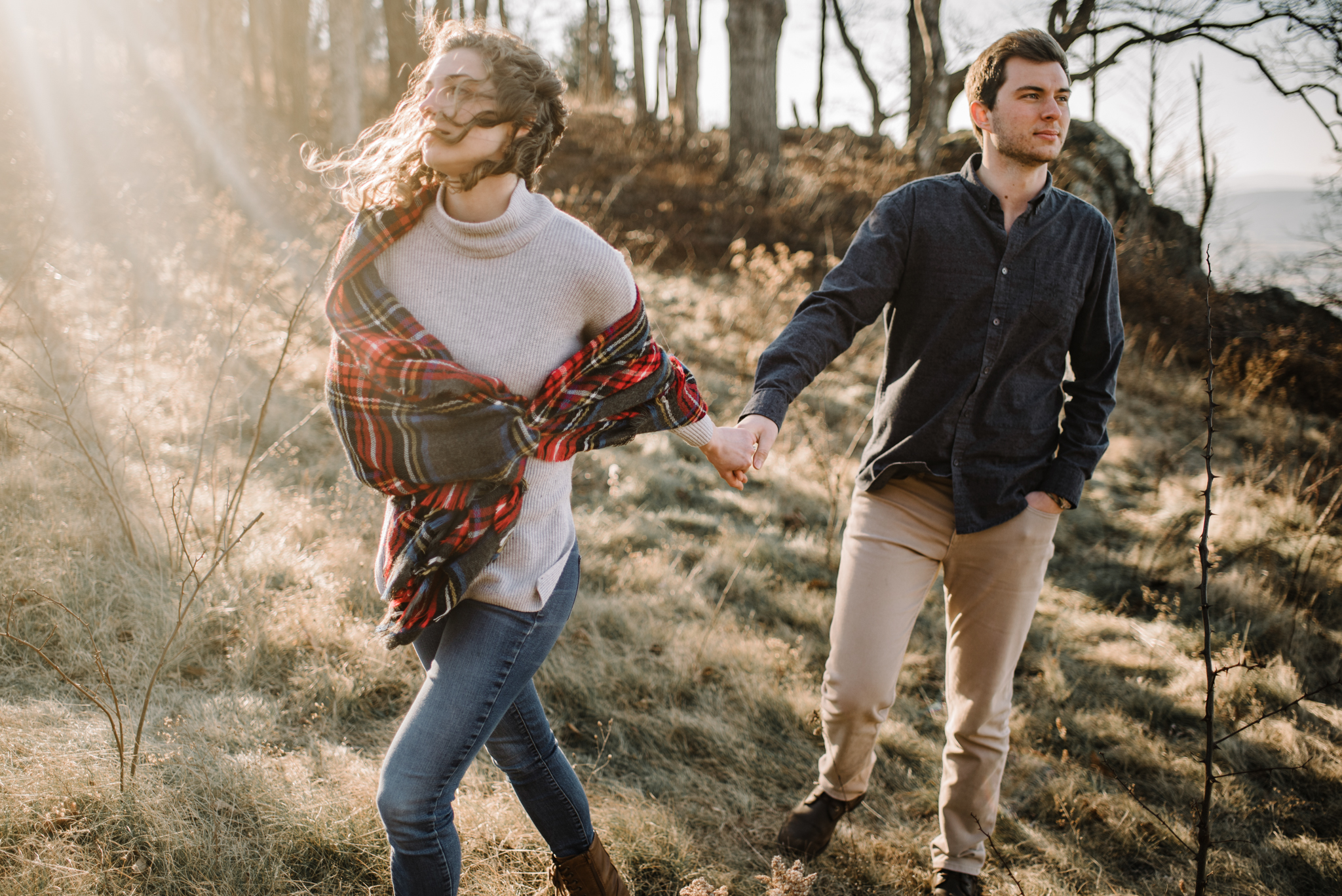 Alli and Mitchell - Shenandoah National Park Adventure Winter Engagement Session on Skyline Drive - White Sails Creative Elopement Photography_33.JPG