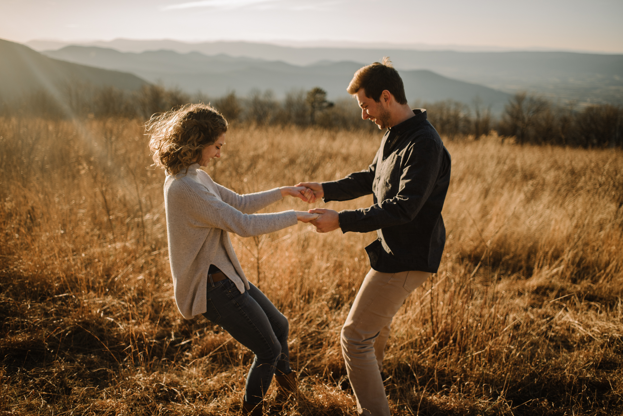 Alli and Mitchell - Shenandoah National Park Adventure Winter Engagement Session on Skyline Drive - White Sails Creative Elopement Photography_45.JPG