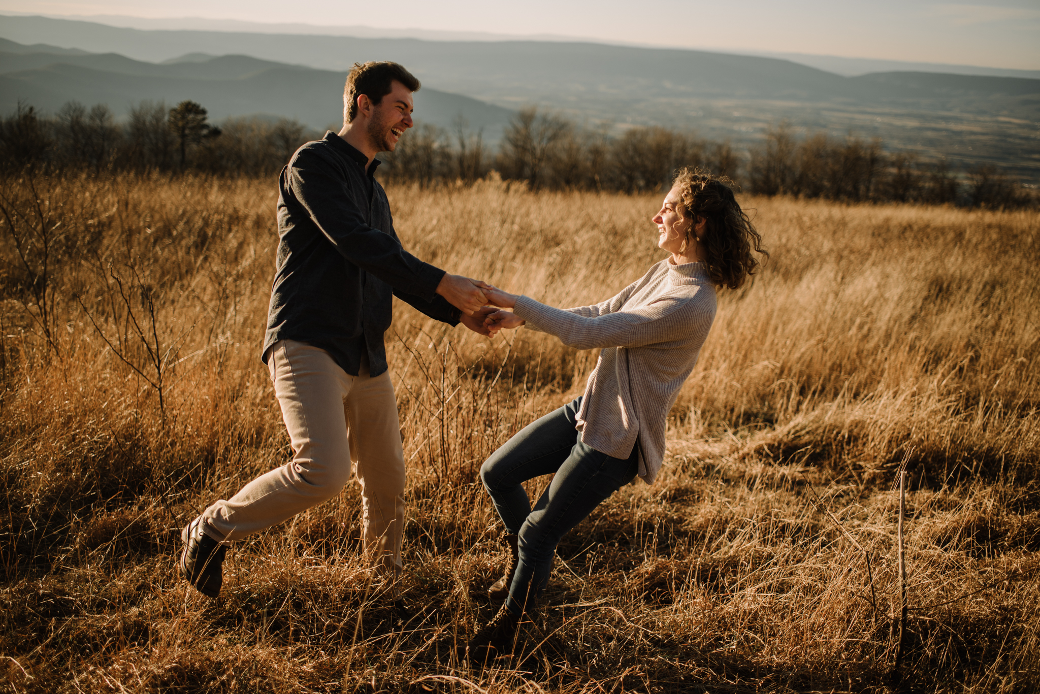 Alli and Mitchell - Shenandoah National Park Adventure Winter Engagement Session on Skyline Drive - White Sails Creative Elopement Photography_44.JPG