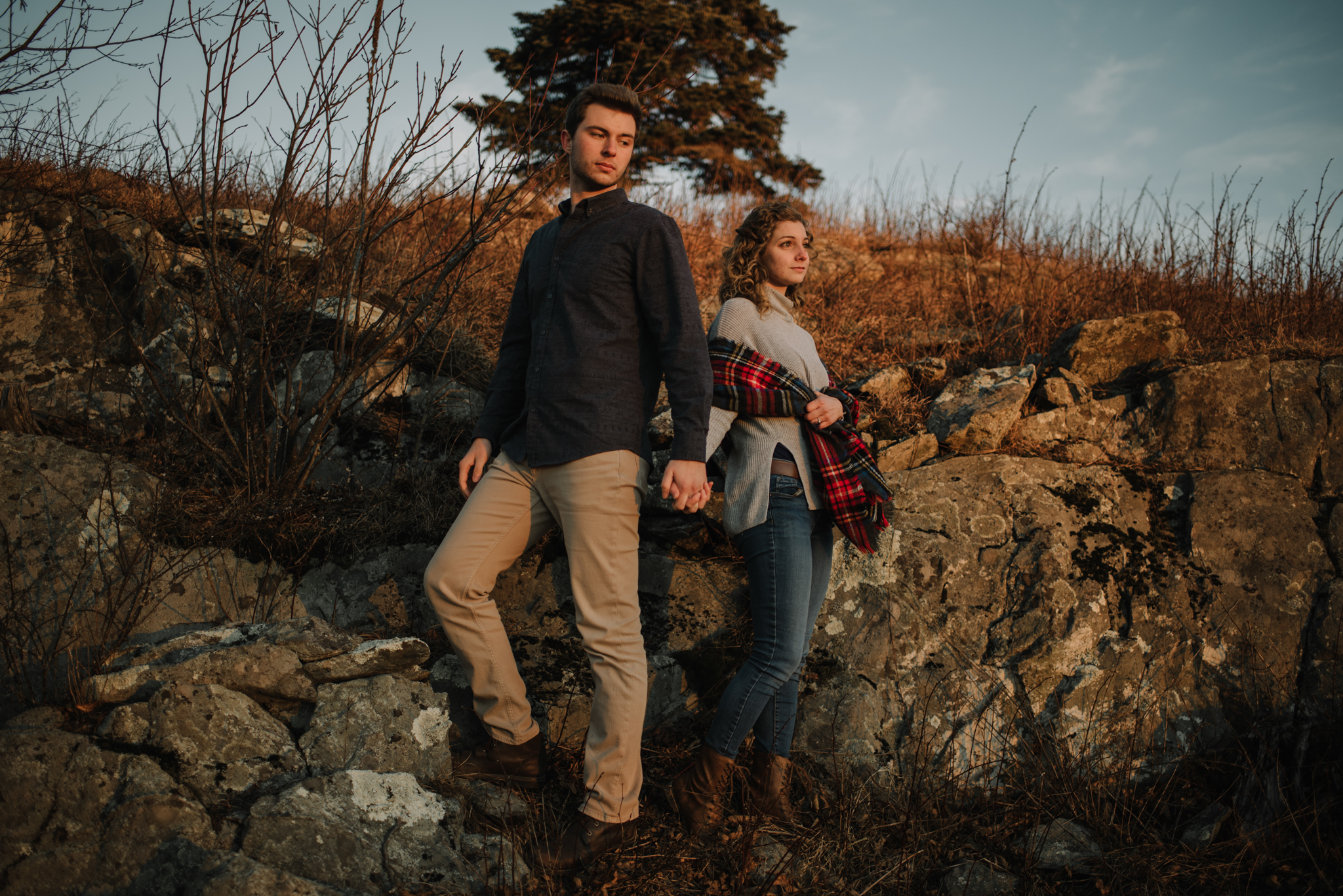 Alli and Mitchell - Shenandoah National Park Adventure Winter Engagement Session on Skyline Drive - White Sails Creative Elopement Photography_52.JPG