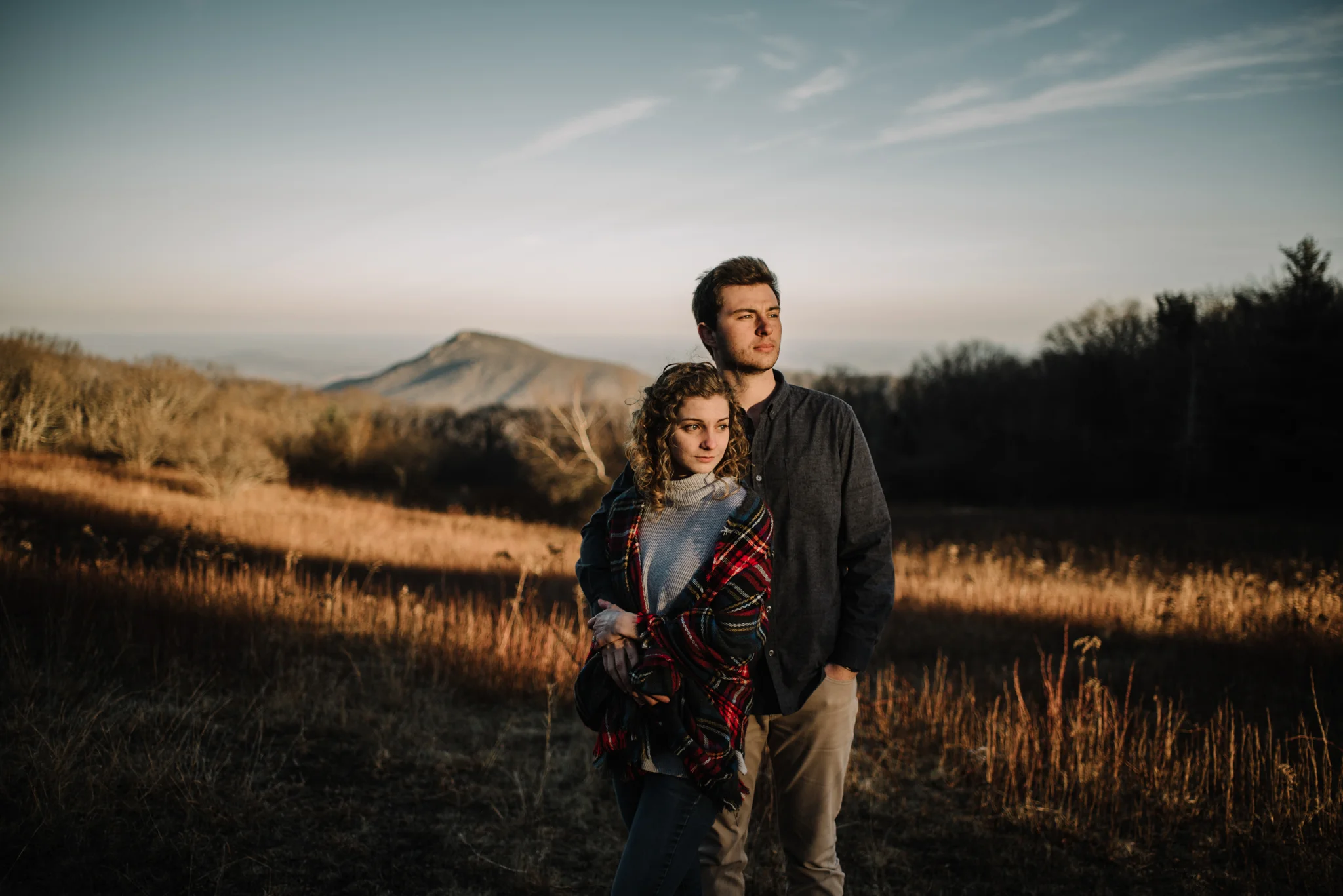 Alli &amp; Mitchell | Winter Engagement Session | Shenandoah National Park