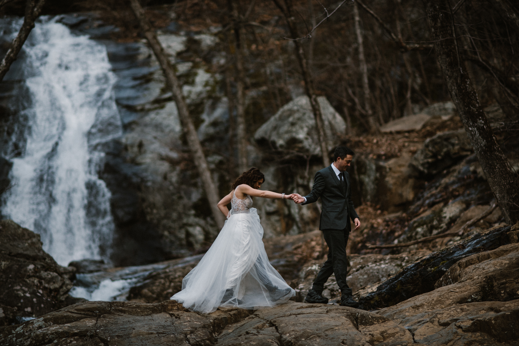 Stephanie and Steve - Shenandoah National Park Elopement - Sunrise Hiking Elopement - Adventurous Elopement - Virginia Elopement Photographer - Shenandoah national Park Wedding Photographer - White Sails Creative_18.jpg