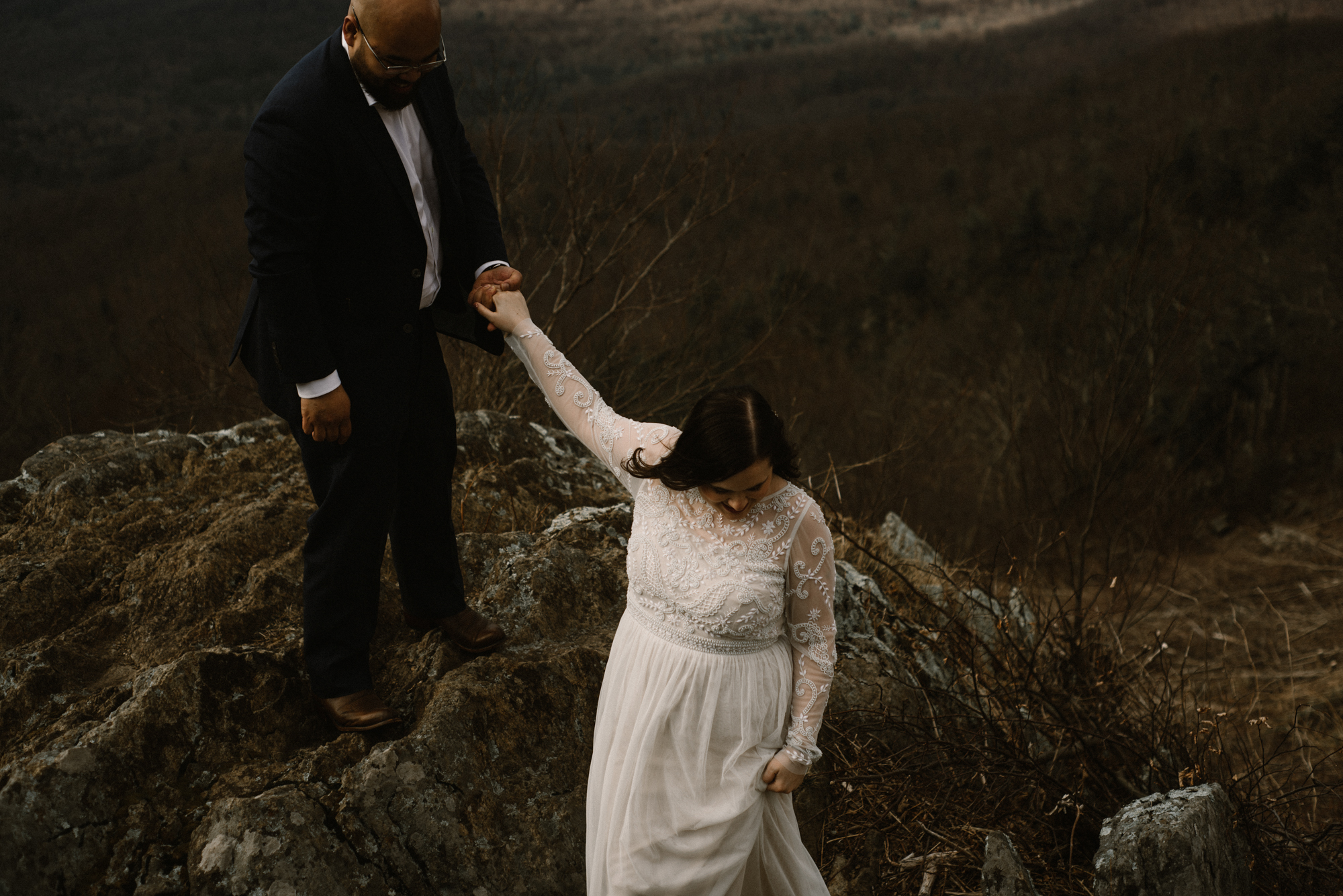 Emma and Jeddah - Intimate Luray Wedding - Shenandoah National Park Wedding - Adventure Elopement in Virginia - Shenandoah National Park Elopement_60.jpg
