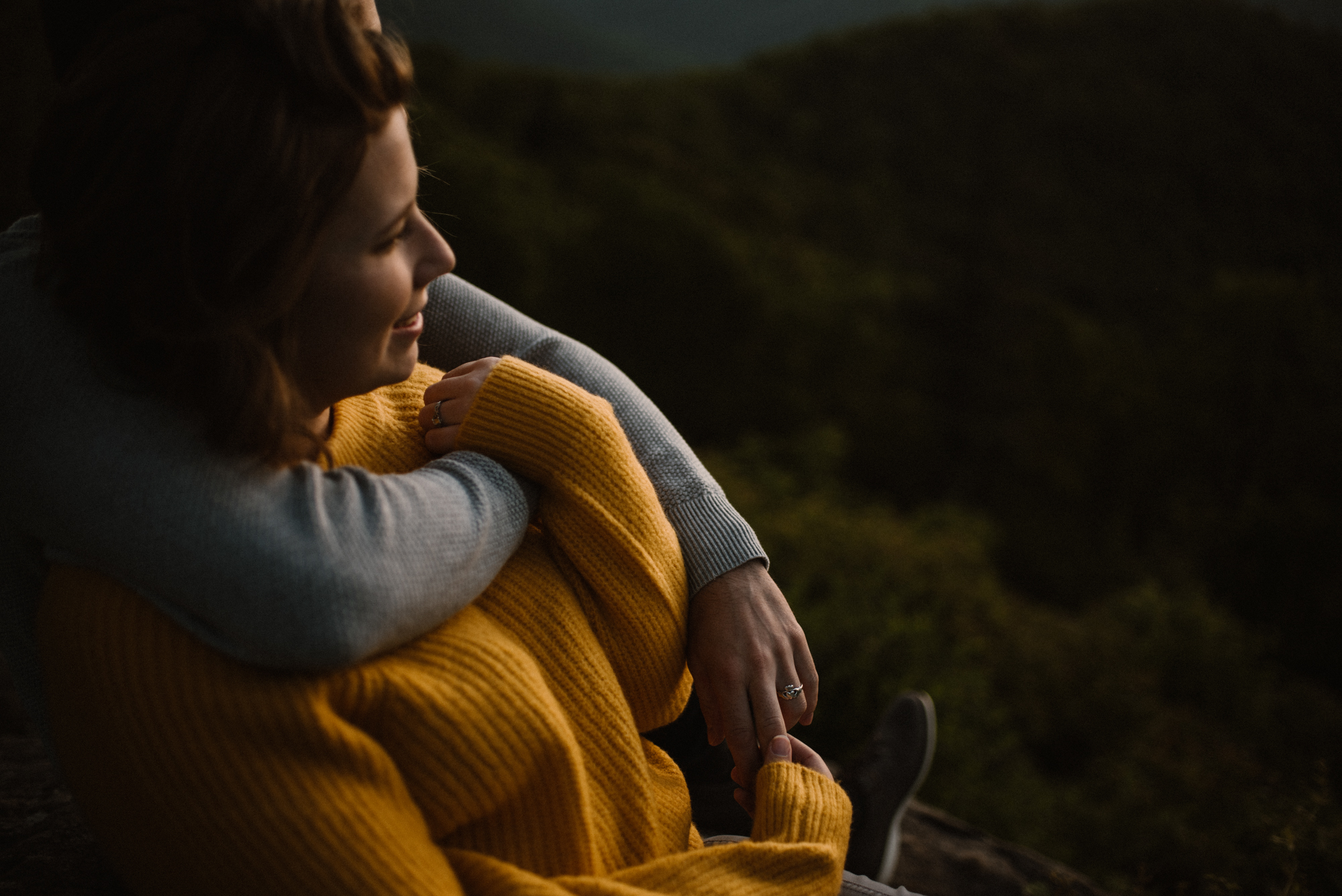 Sloane and Evan Sunrise Engagement Session in Shenandoah National Park - Things to Do in Luray Virginia - Adventurous Couple Photo Shoot White Sails Creative_10.jpg