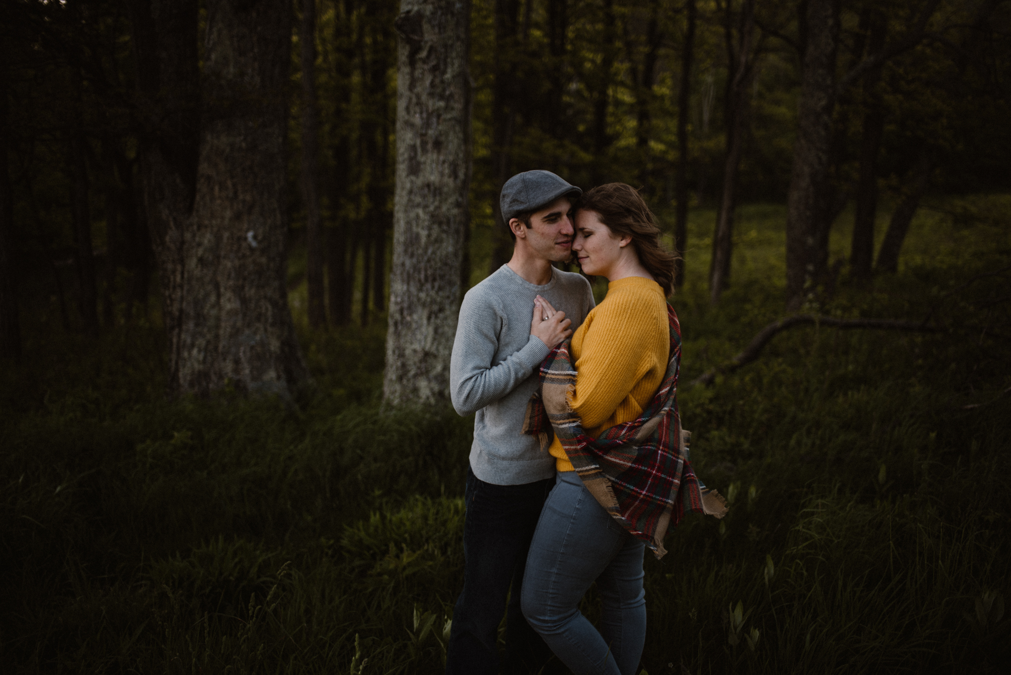 Sloane and Evan Sunrise Engagement Session in Shenandoah National Park - Things to Do in Luray Virginia - Adventurous Couple Photo Shoot White Sails Creative_18.jpg