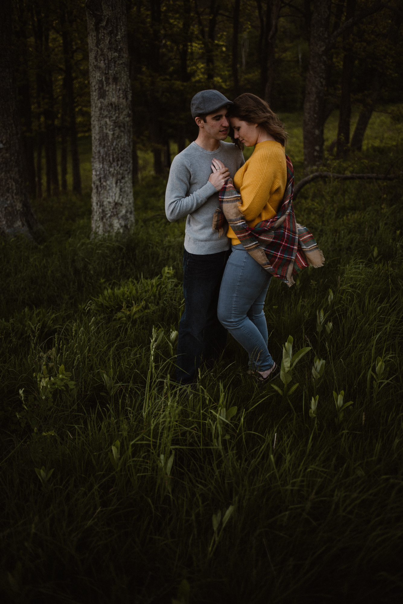 Sloane and Evan Sunrise Engagement Session in Shenandoah National Park - Things to Do in Luray Virginia - Adventurous Couple Photo Shoot White Sails Creative_20.jpg