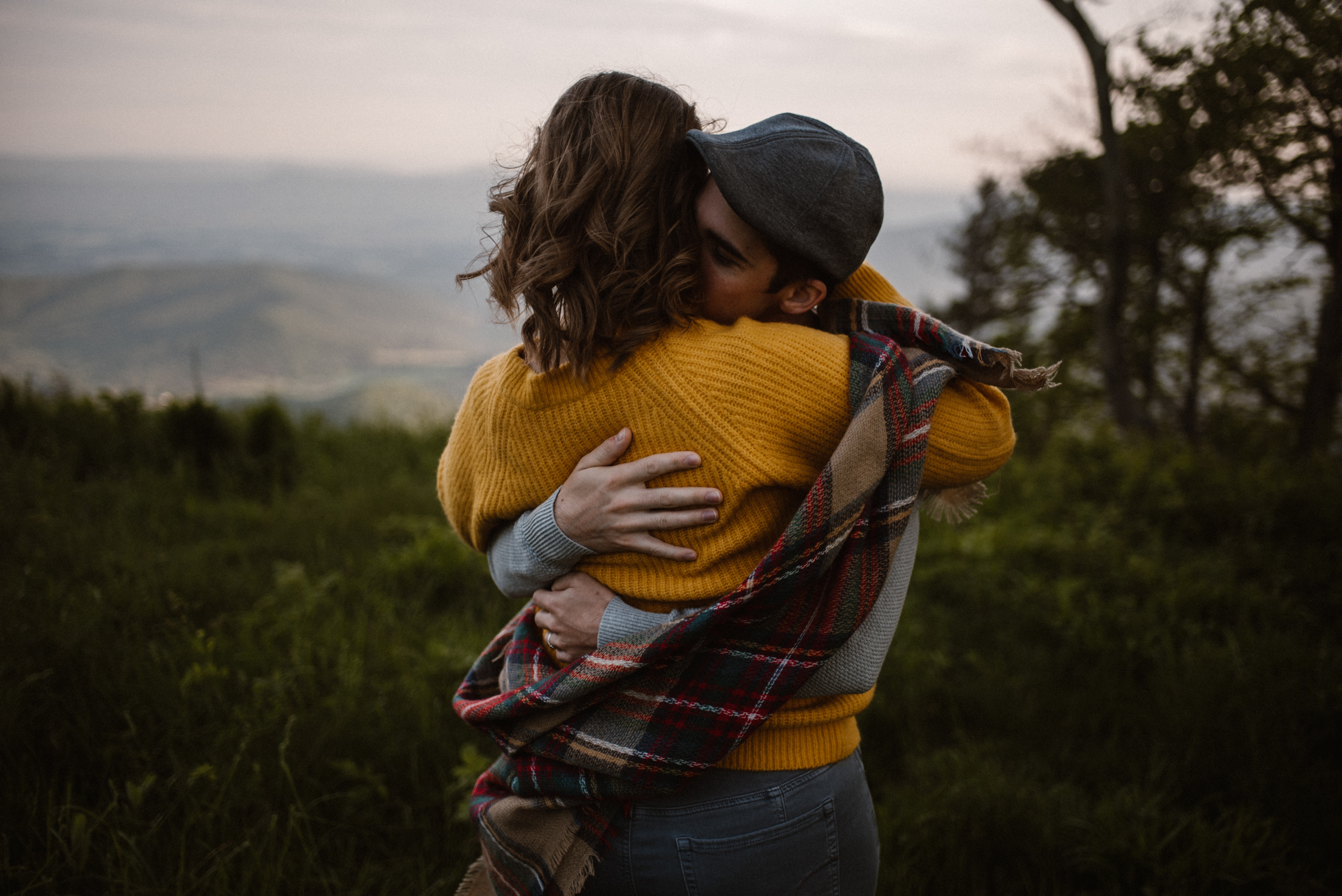Sloane and Evan Sunrise Engagement Session in Shenandoah National Park - Things to Do in Luray Virginia - Adventurous Couple Photo Shoot White Sails Creative_23.jpg