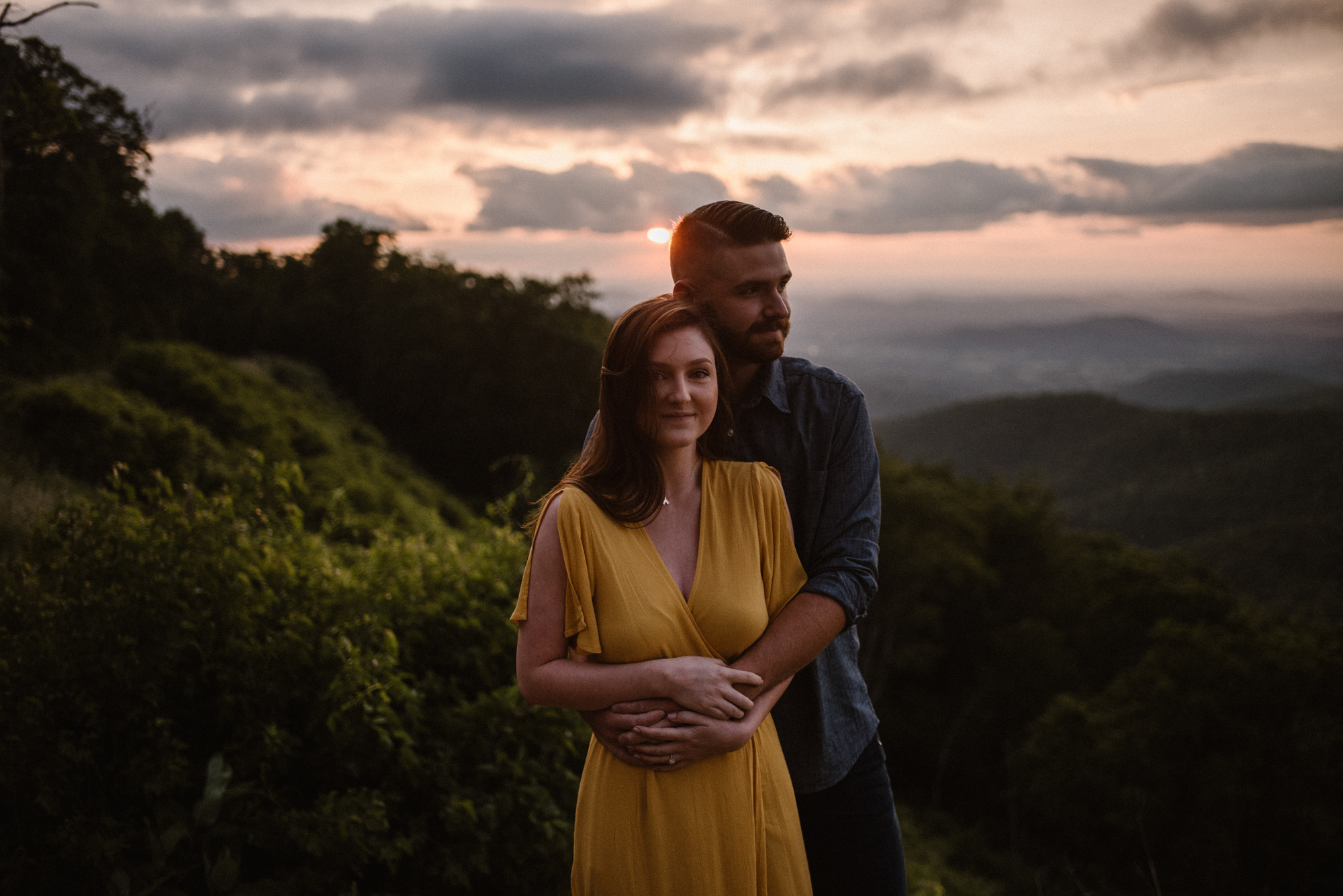Camryn and Larry Sunrise Engagement Session in Shenandoah National Park - Things to Do in Luray Virginia - Adventurous Couple Photo Shoot White Sails Creative_2.jpg