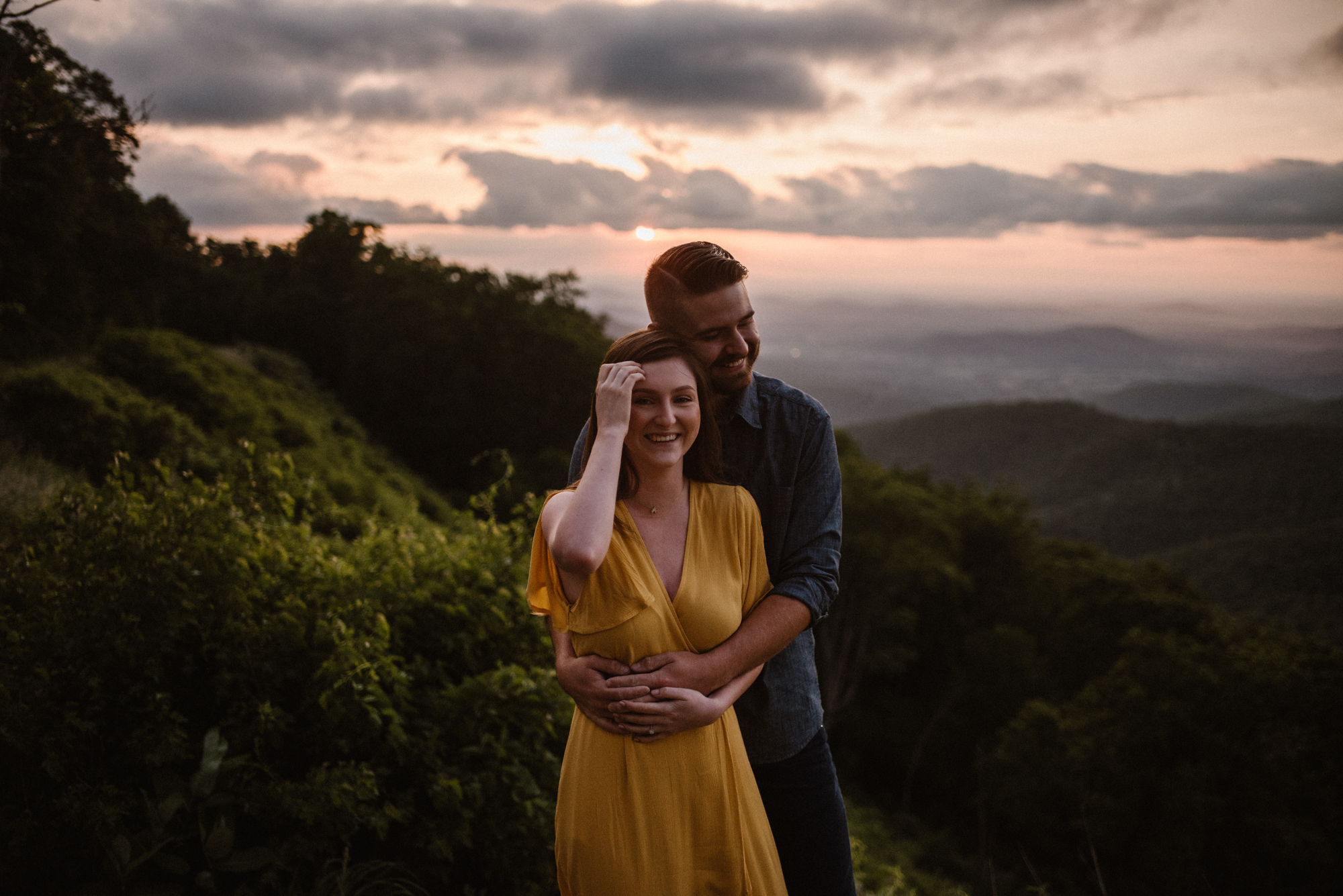 Camryn and Larry Sunrise Engagement Session in Shenandoah National Park - Things to Do in Luray Virginia - Adventurous Couple Photo Shoot White Sails Creative_3.jpg